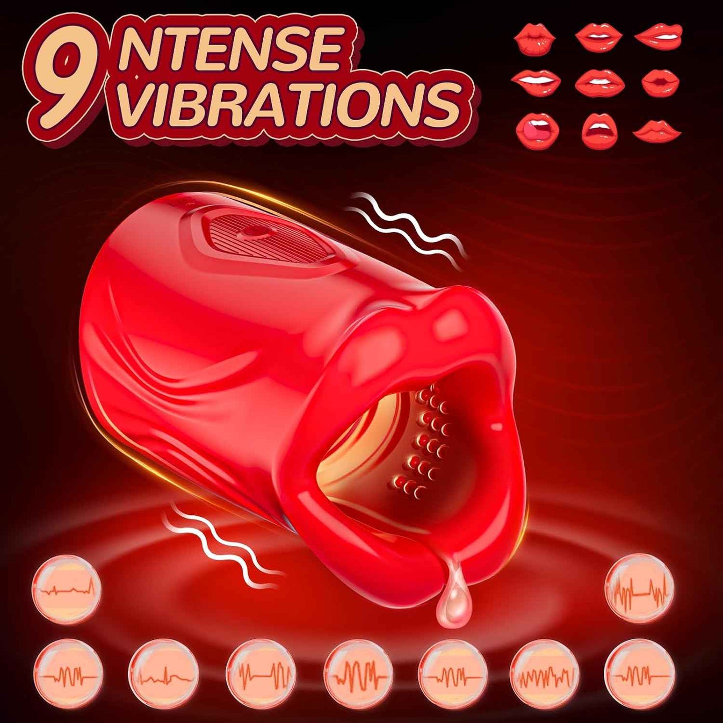 Male Vibrator Sex Toys for Men - Male Masturbator with 9 Vibration Modes & App Remote Control, Stroker Trainer Blowjob Toy for Penis Training Prolong Endurance, Sex Machine Adult Toys & Games