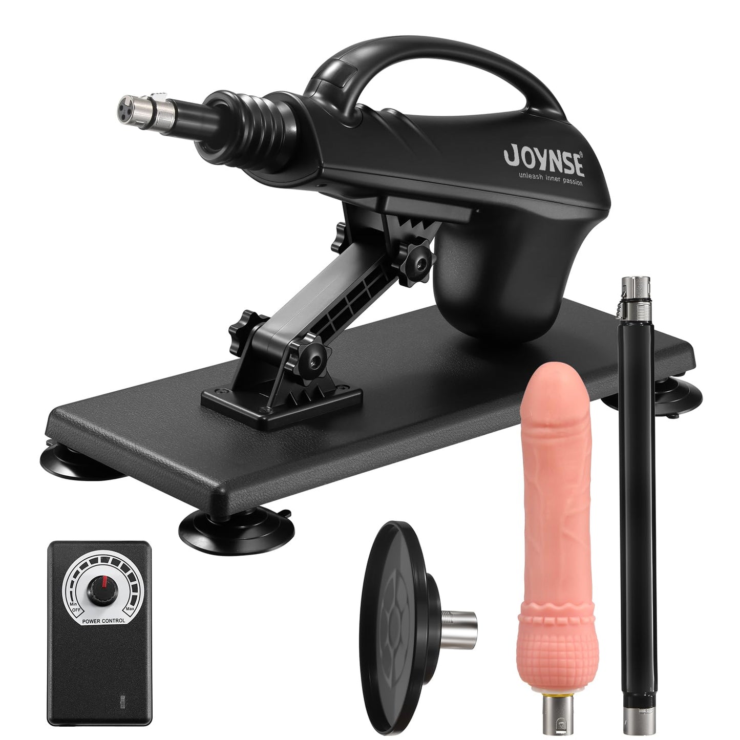 Sex Machine Joynse Automatic Fuck Machine with 3 Attachments, Thrusting Dildo Machine with Suction Cup Adapter, 3XLR Connector Love Machine Adult Sex Toys for Men Women