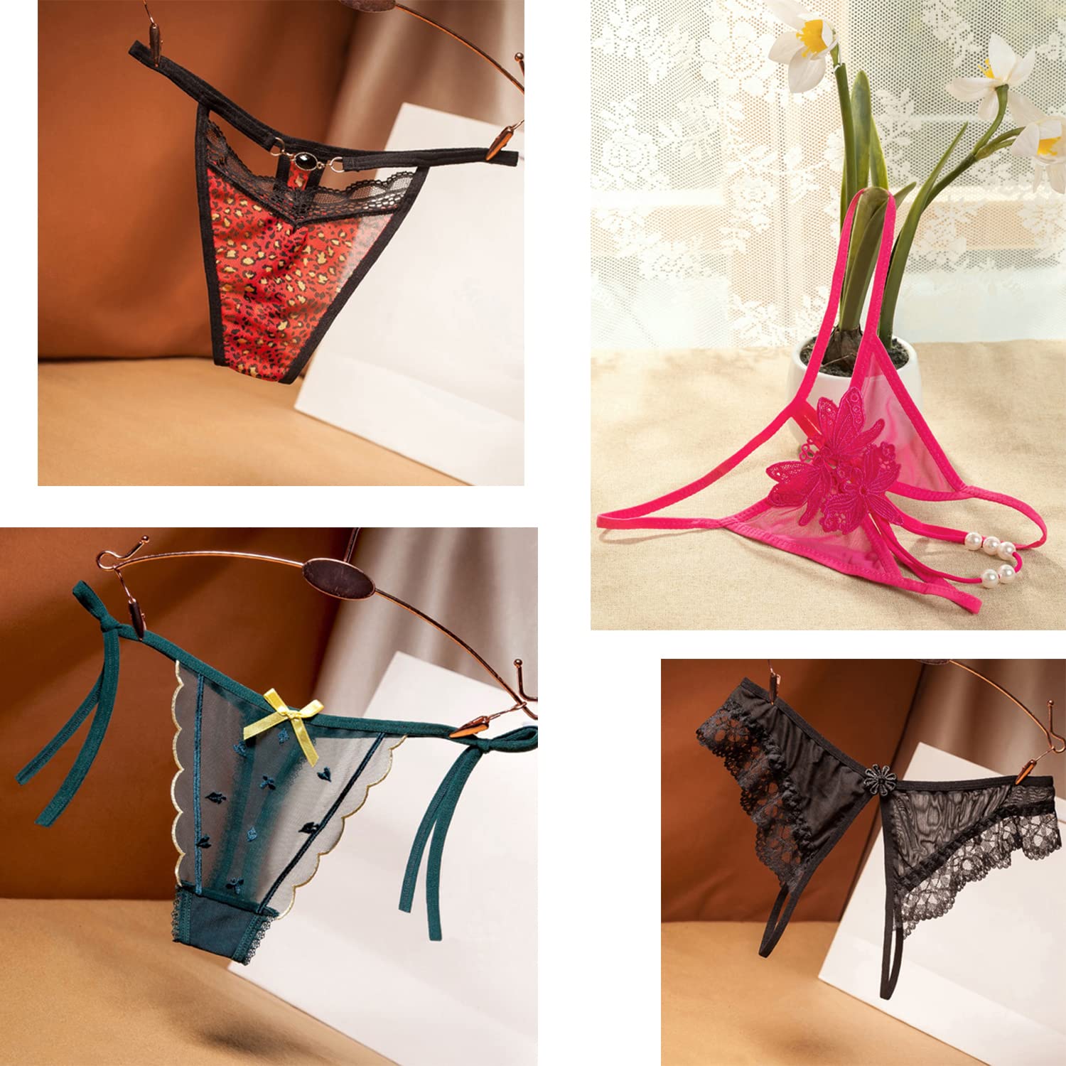 Celamirio Women's Sexy Naughty Underwear Variety