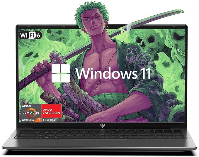 KAIGERR LX15PRO 15.6in Laptop AMD Ryzen 7 5700U 16GB RAM