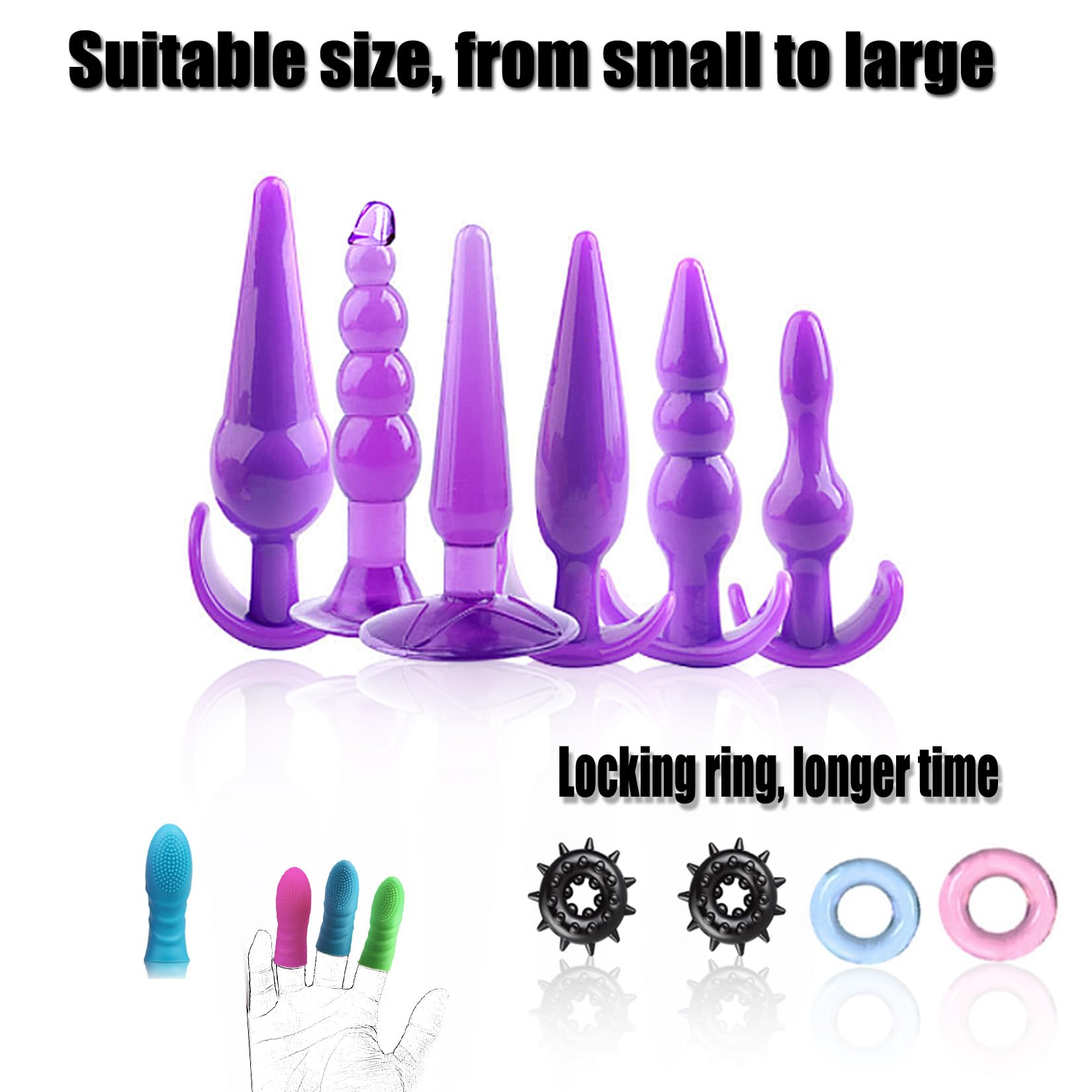 Sex Toys BDSM Restraints Anal Plug Toys, 34Pcs Kit Bondage Gear and Accessories, Sex Toy Set Sex Kits Sexual Pleasure Tools f