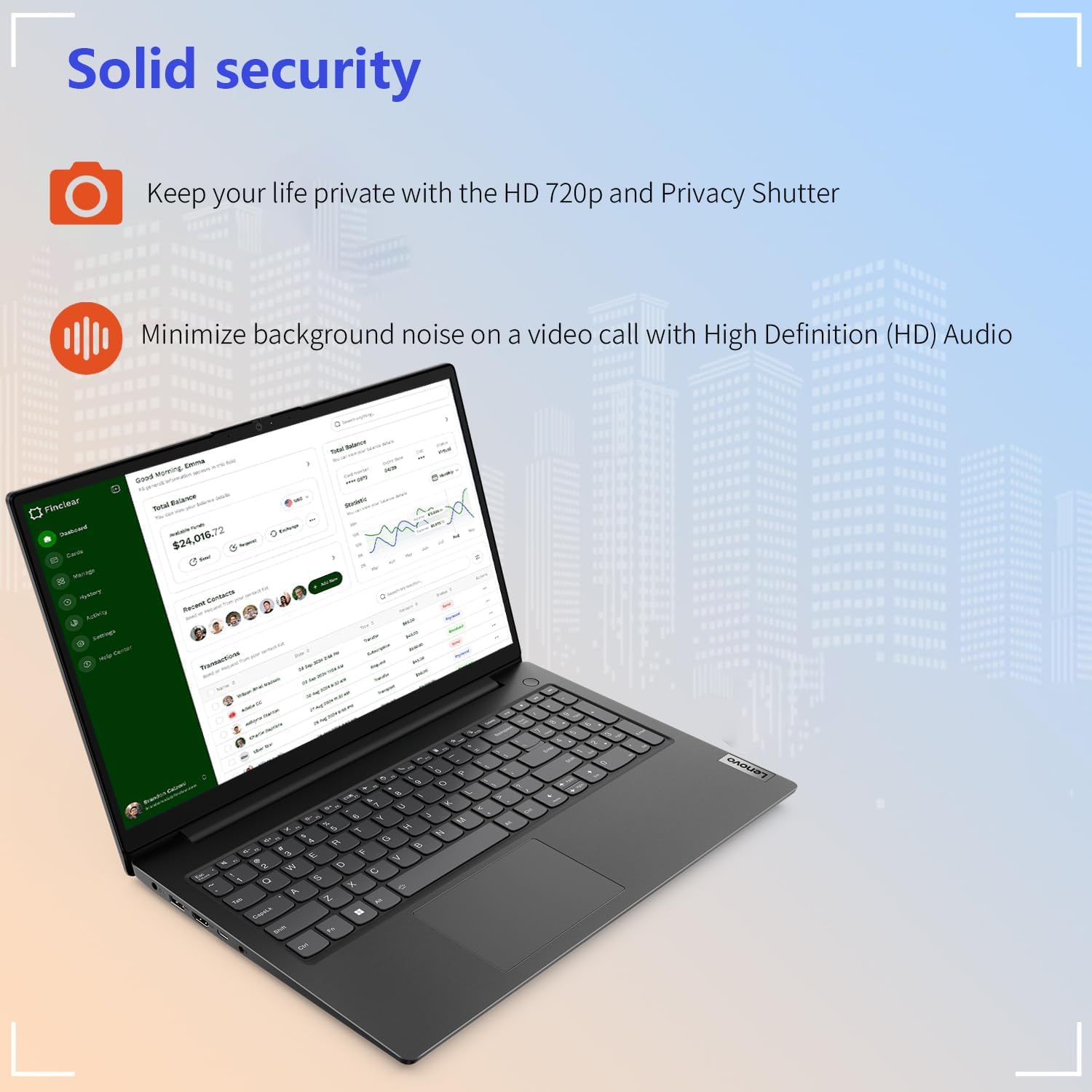 Lenovo V15 Business Laptop 15.6 Inch FHD AMD Ryzen 7