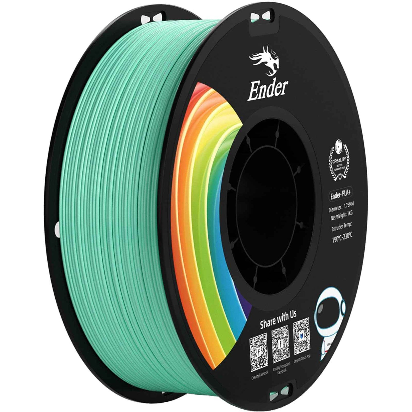 Creality 3D Printer Filament, PLA Filament Bundle for 3D Printing, Ender PLA Filament No-Tangling, Strong Bonding & Overhang Performance, Accuracy +/- 0.02mm
