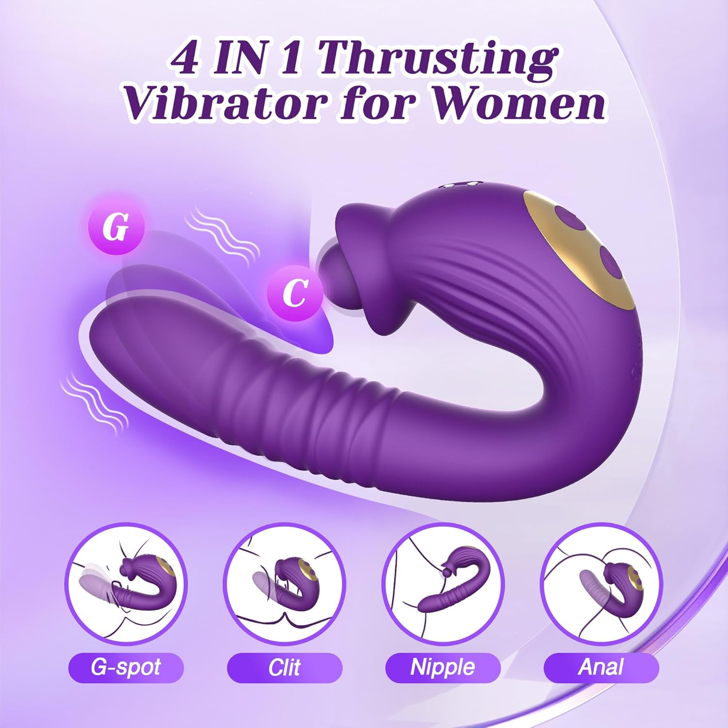 Tracy's Dog Ciro G-Spot Vibrator Multi-Function Thrusting Sex Toy