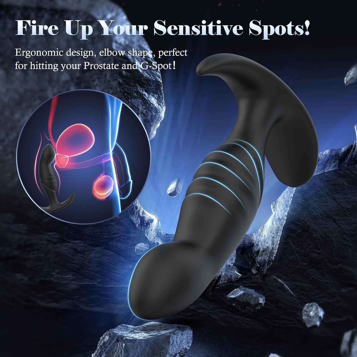 4PCS Anal Plug Adult Sex Toys, Silicone Butt Plug Set for Beginners, Advanced Users, Anal Dildo Training Kit Sex Toys for Man, Women and Couple with Flared Base Prostate Toys