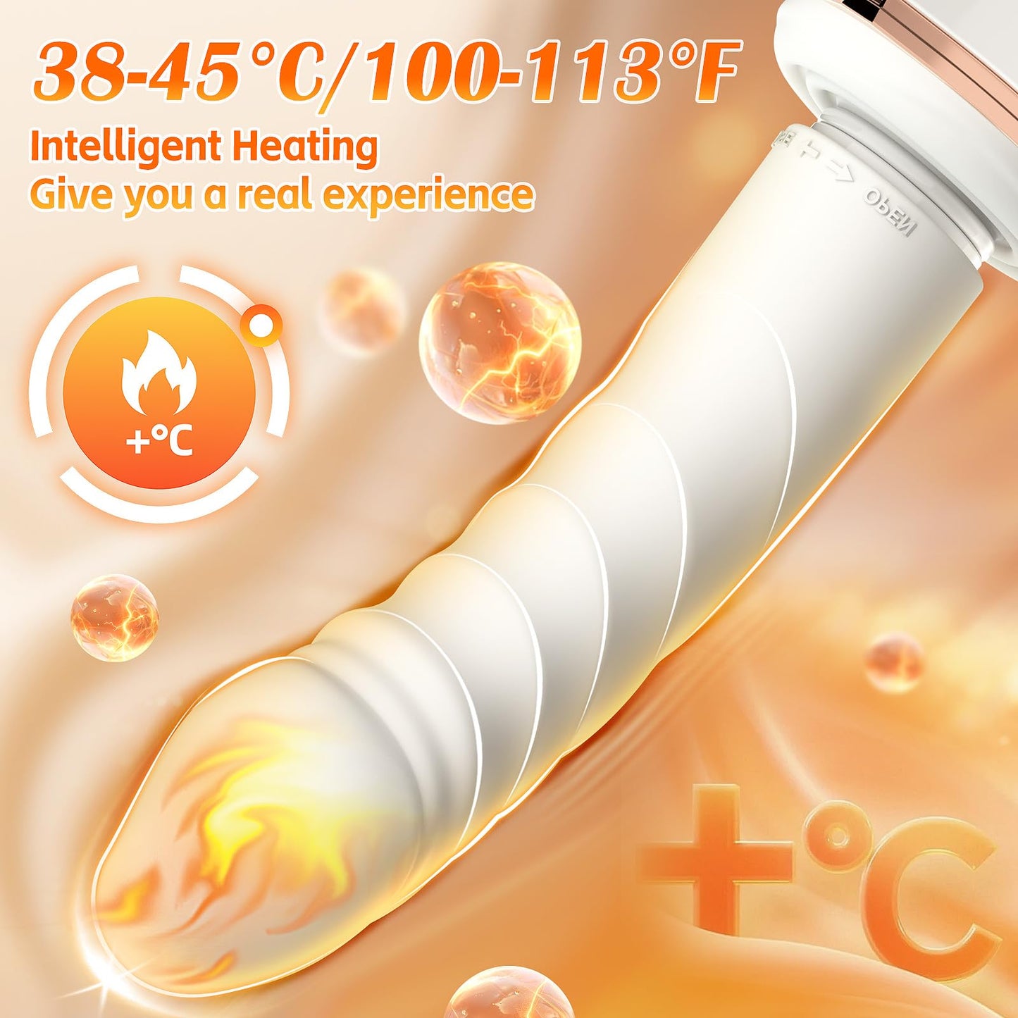 Sex Machine Thrusting Dildo Vibrator Adult Sex Toys for Women Men G Spot Clitoral Anal Play, Dildo Machine Rotatable Switch 7 Vibrating Thrust Modes Smart Heating Big Suction Cup Anal Toys for Couple