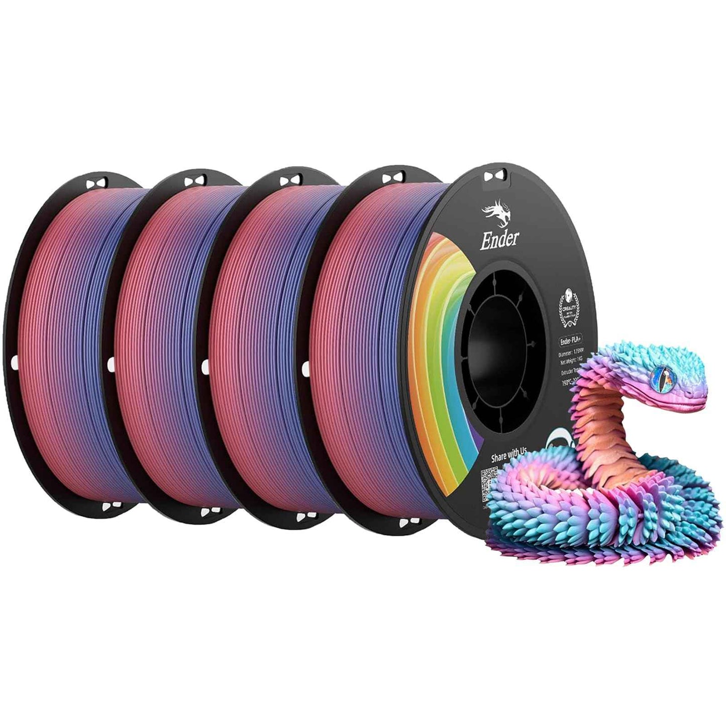 Creality 3D Printer Filament, PLA Plus Filament 1.75mm Apple Green