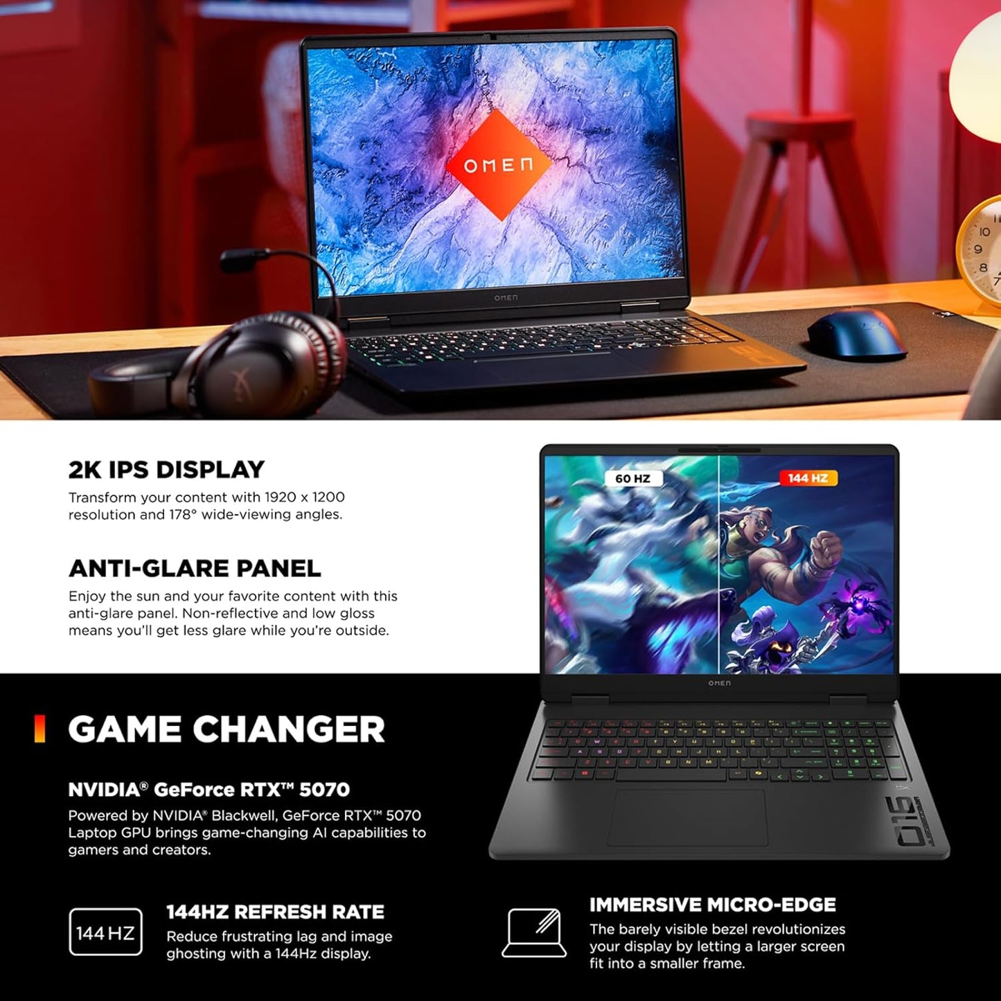 HP Omen 16 Slim Gaming Laptop Intel Core Ultra 9