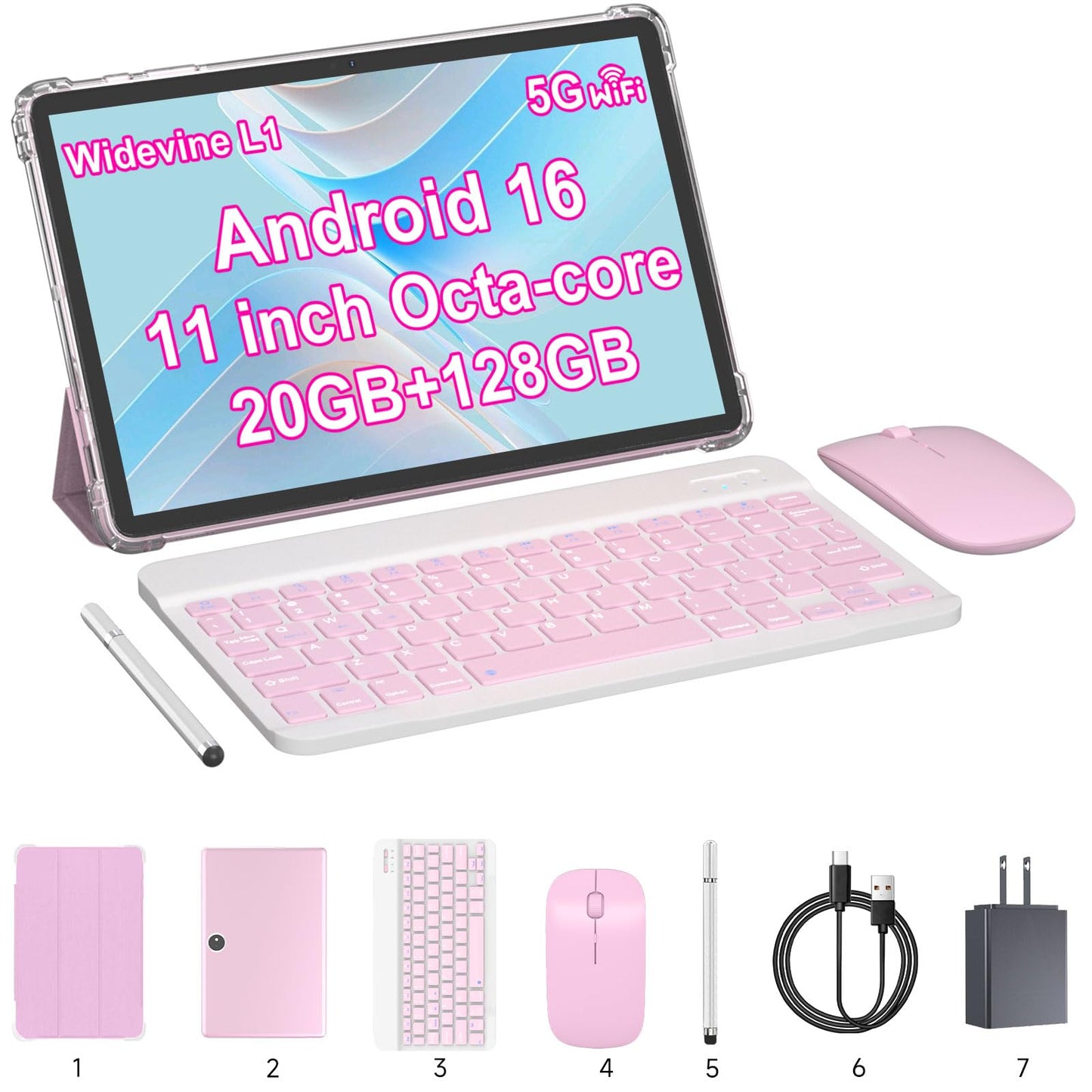 Aheadthink 11 inch Tablet, 20GB + 128GB, Android 15 Tablet