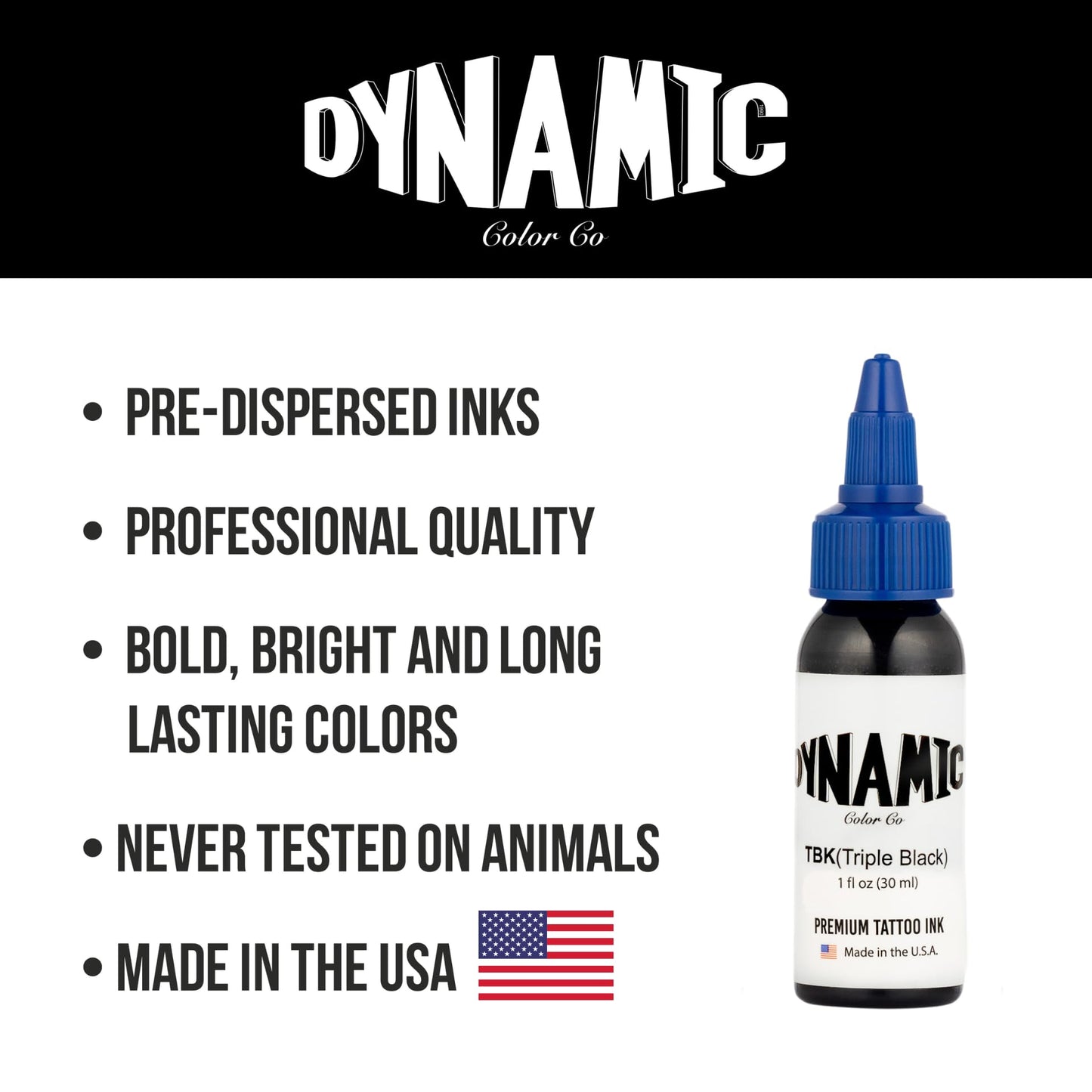 Dynamic Color Co Triple Black Ink Bottle 1oz