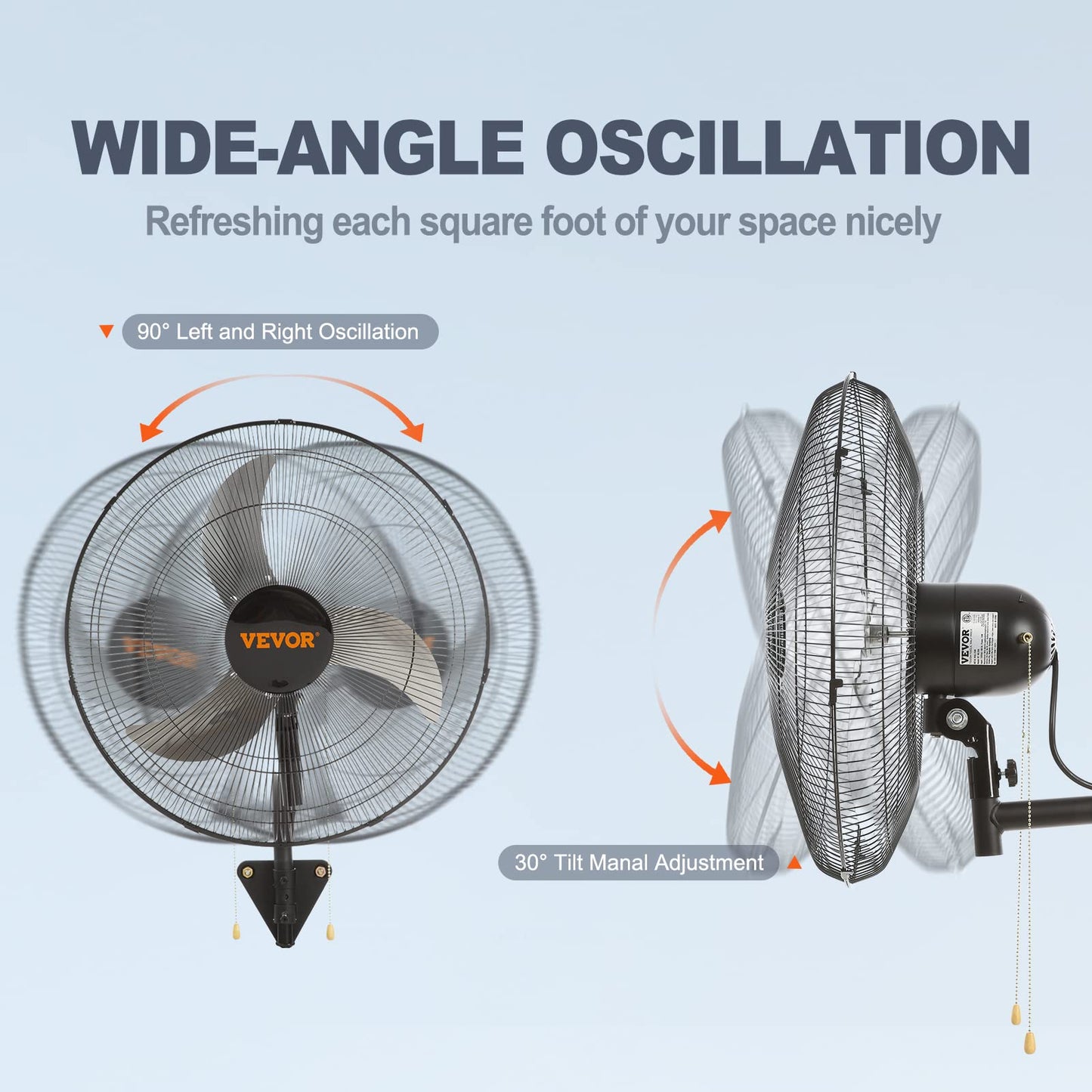 VEVOR Industrial Wall Mount Fan