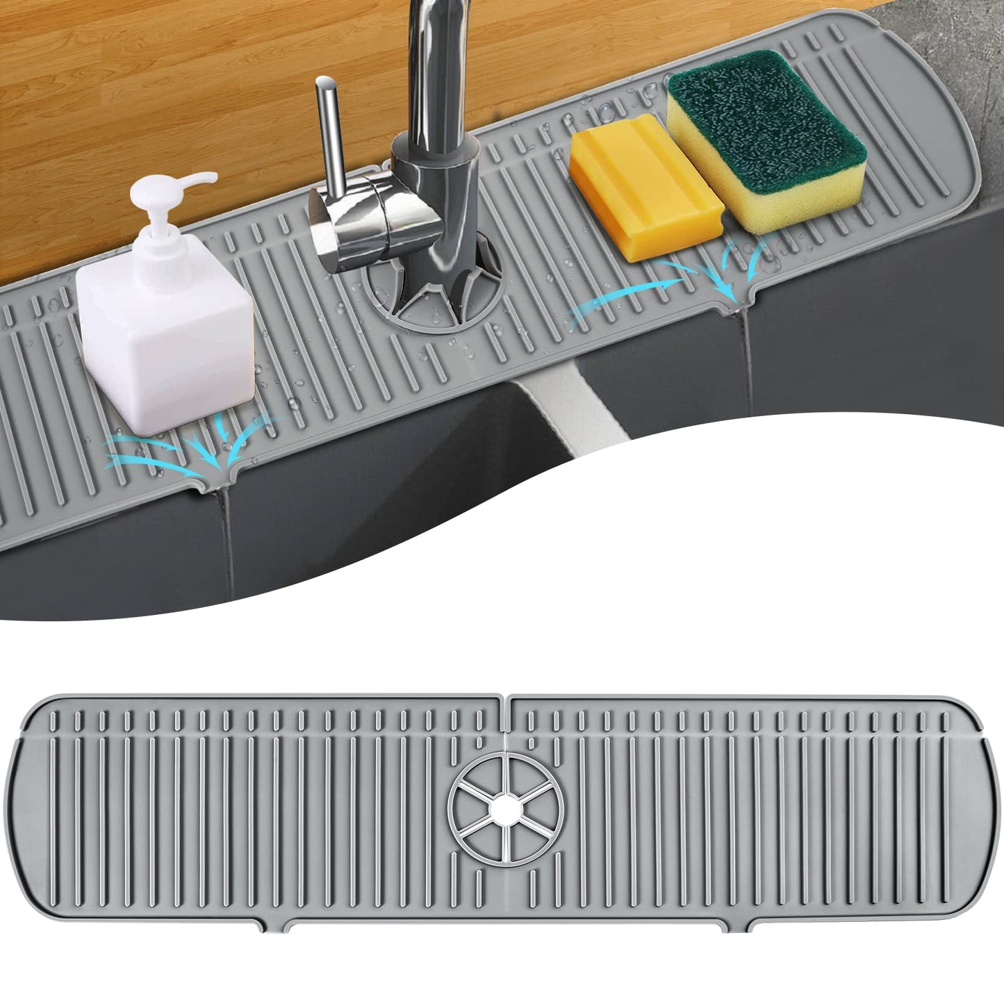 Drying Mats Cleaning Brushes Kitchen Gadgets Silicone Faucet Mat BABA1PHUI-919