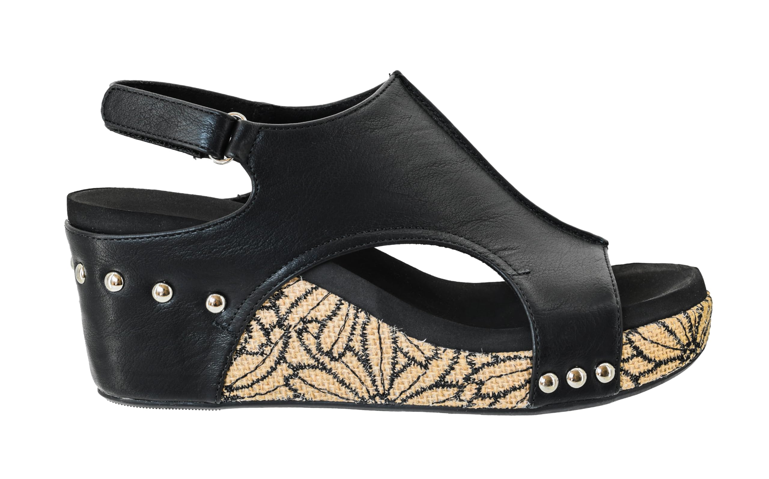 Corkys Footwear Womens Carley Wedges, Featuring Corkys EVA Foam Cushioned Insoles, A 2.5 Inch Heel, Lightweight For All Day Wear, And Hook And Loop Closure