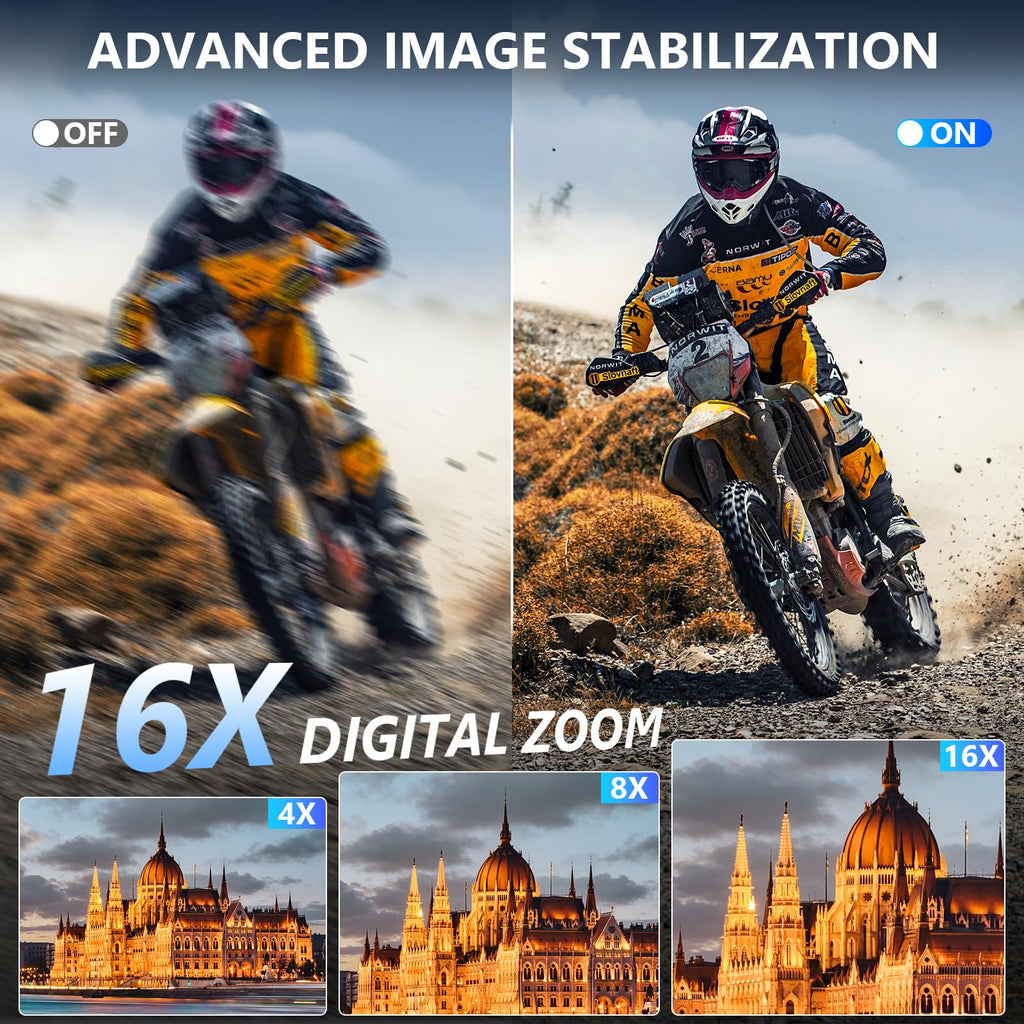 8K Digital Camera, 88MP WiFi Cameras for Photography