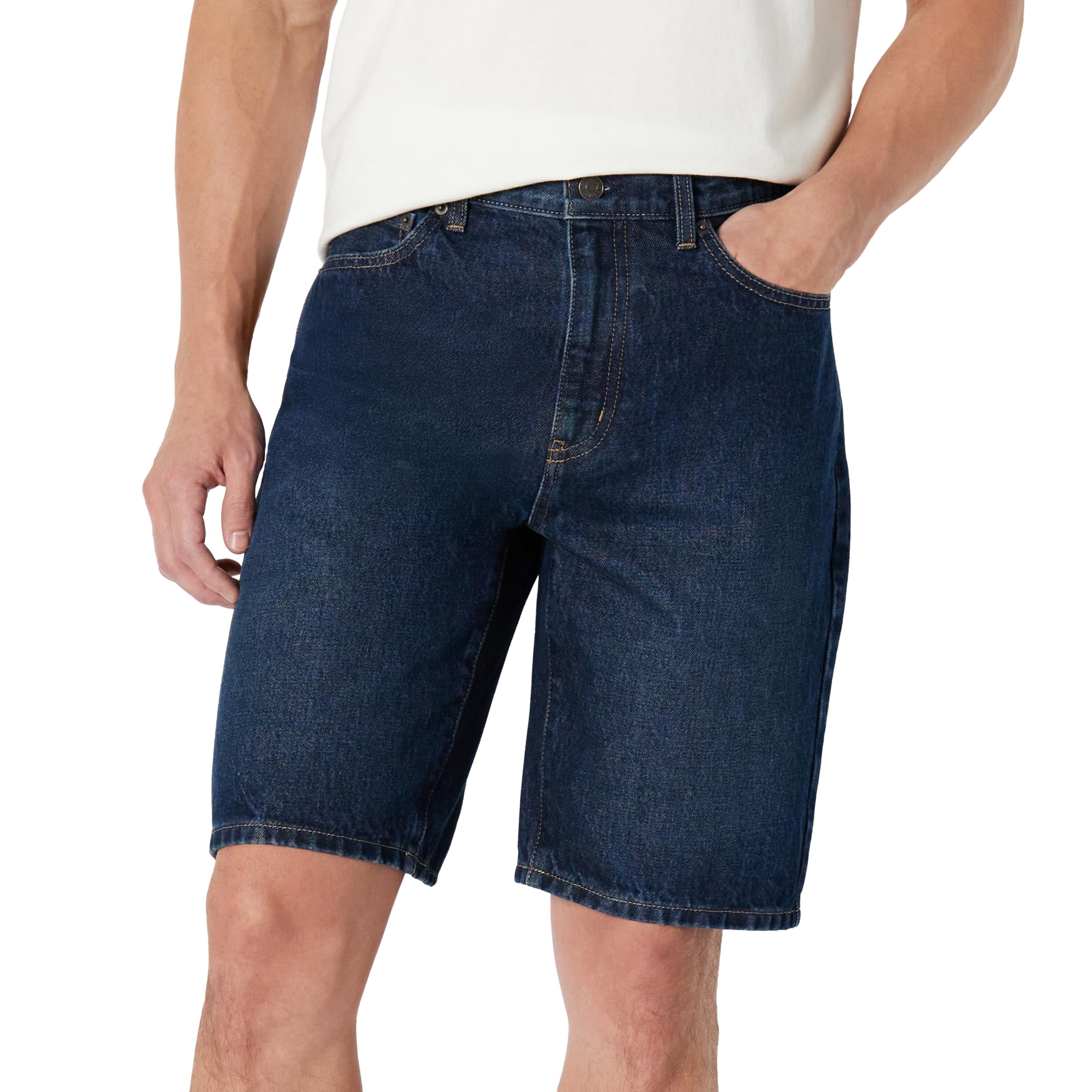 Amazon Essentials Men's Rigid Relaxed-Fit Jean Shorts