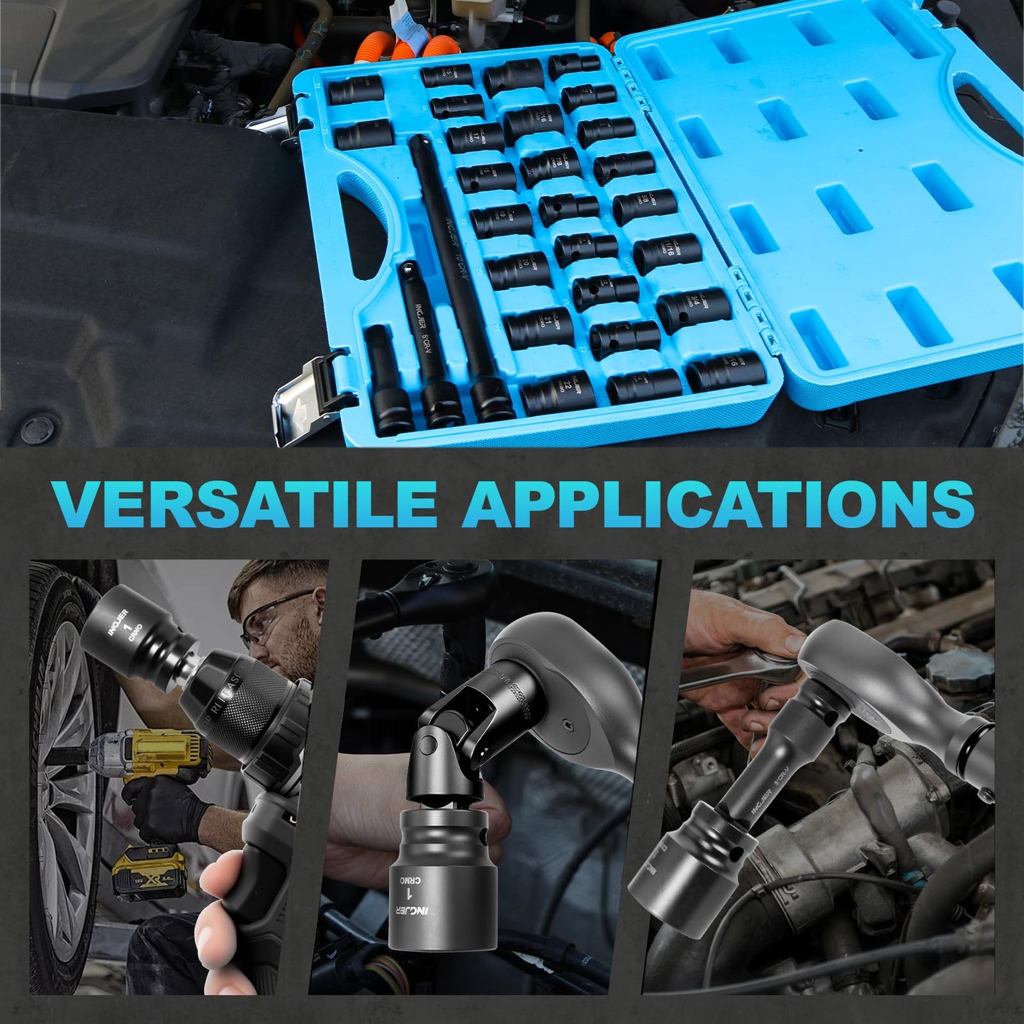 INGJER Drive Impact Socket Set