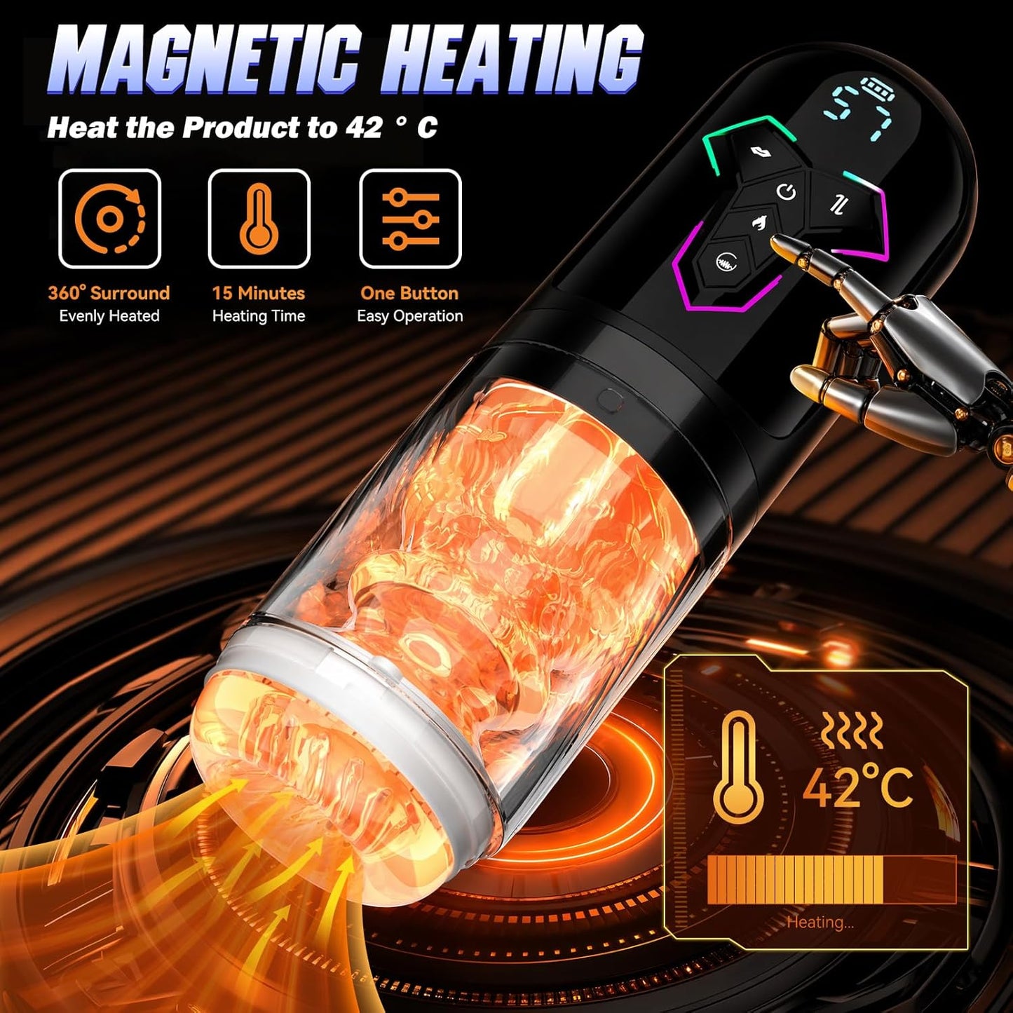 Sky Power HMB03-002 Male Masturbator Heating App Control Device
