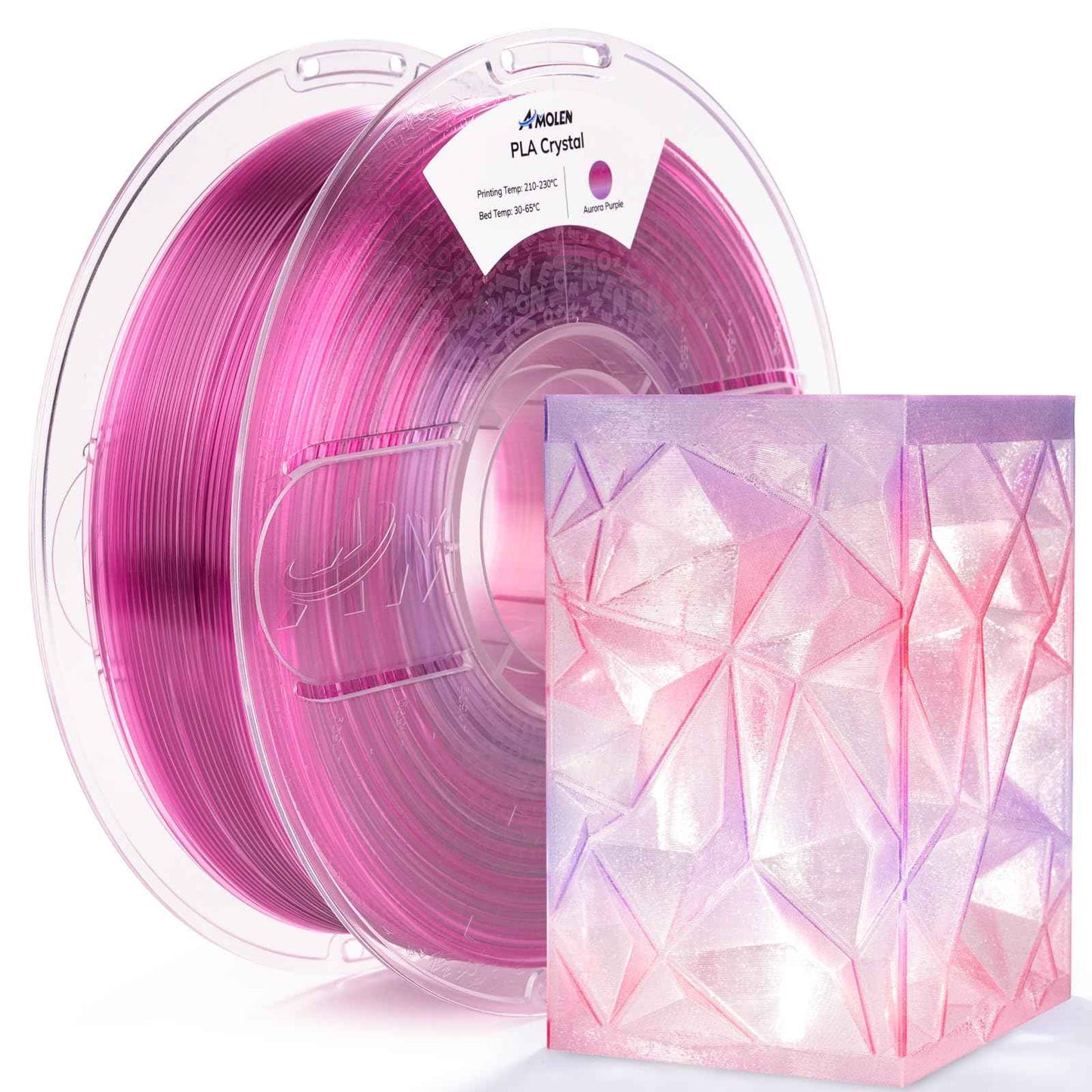 AMOLEN Glow in The Dark PLA Filament, 1.75mm PLA 3D Printer Filament