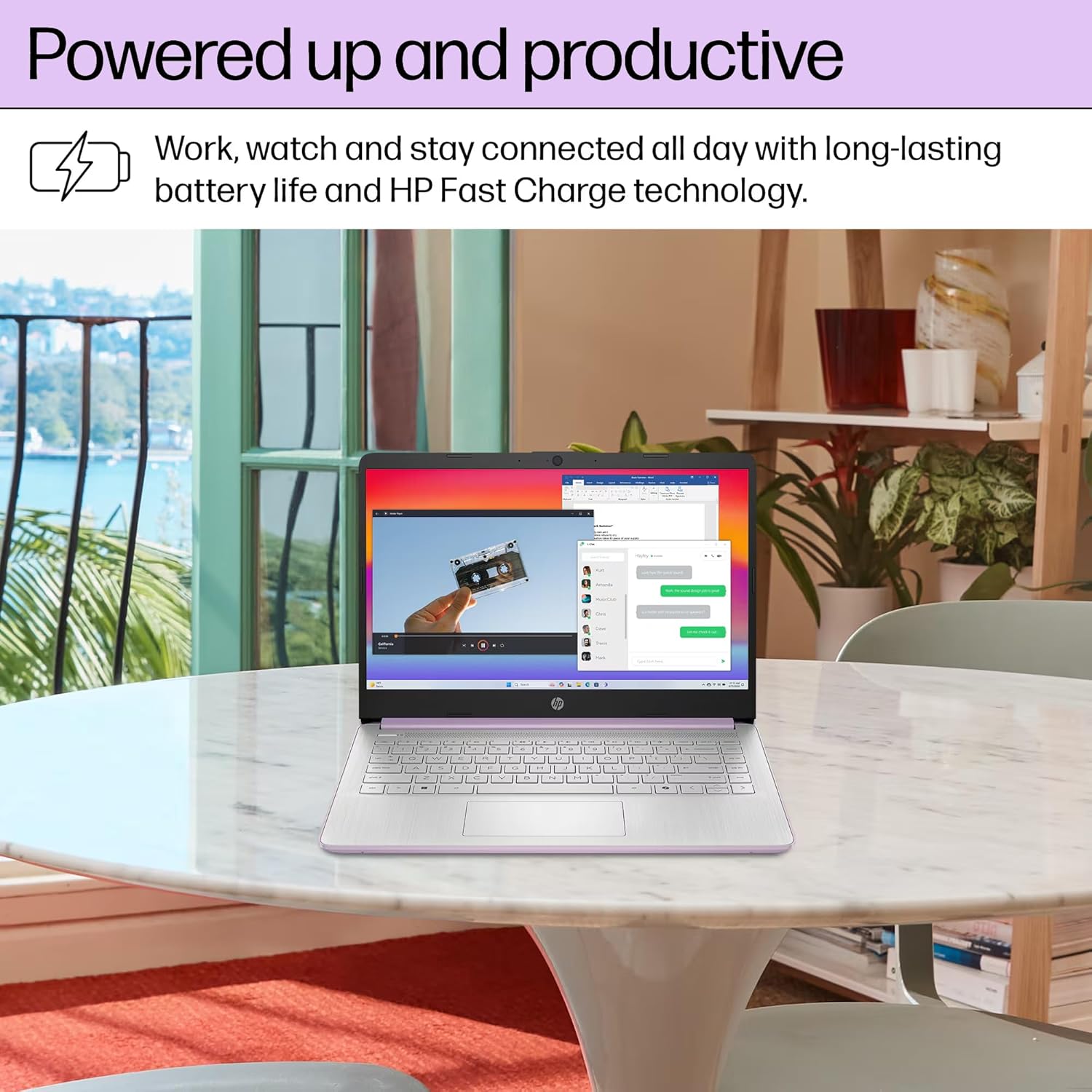 HP 14-inch Laptop Computer Intel Quad-Core 4GB RAM 628GB Storage