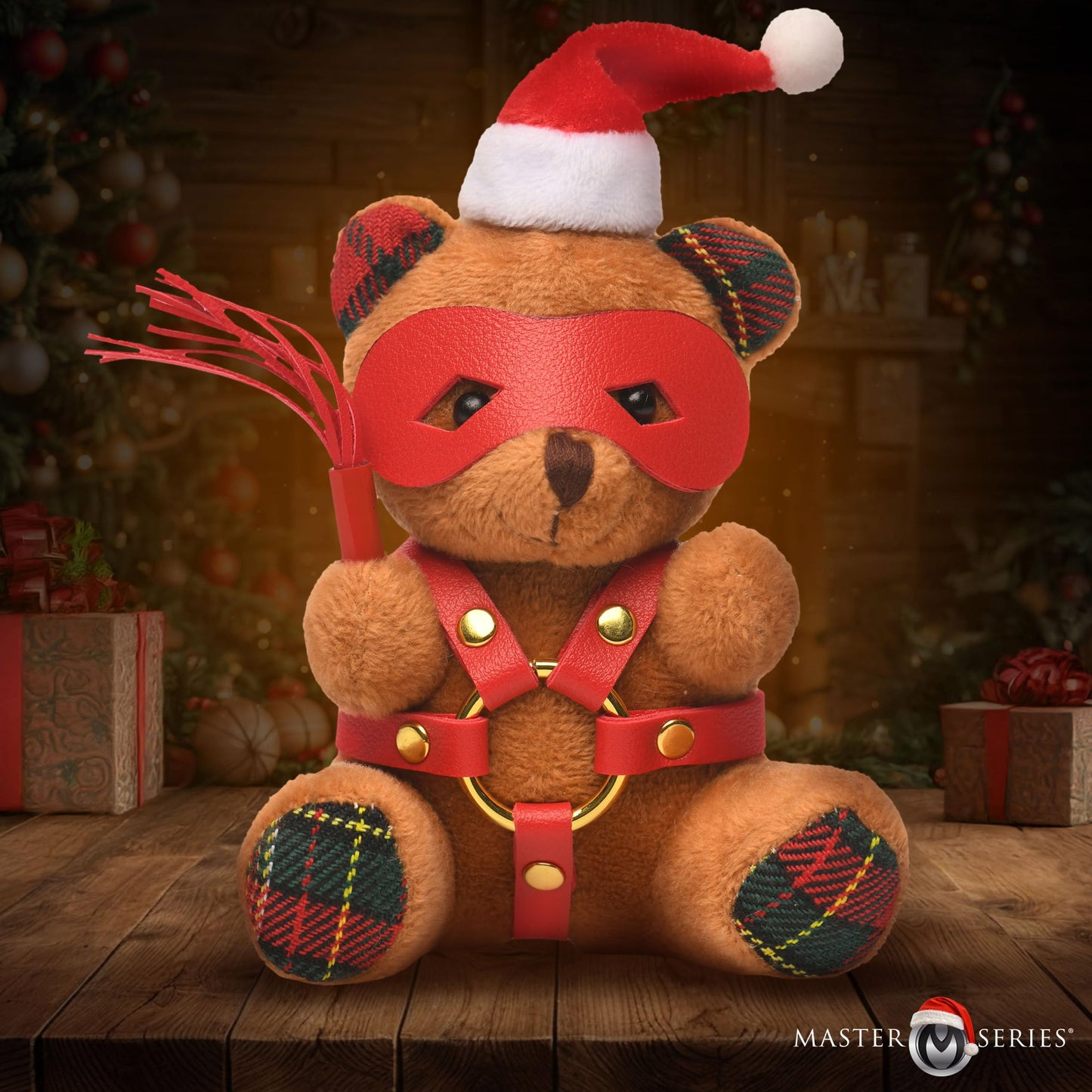 Master Series Holiday Bondage Bear Keychain