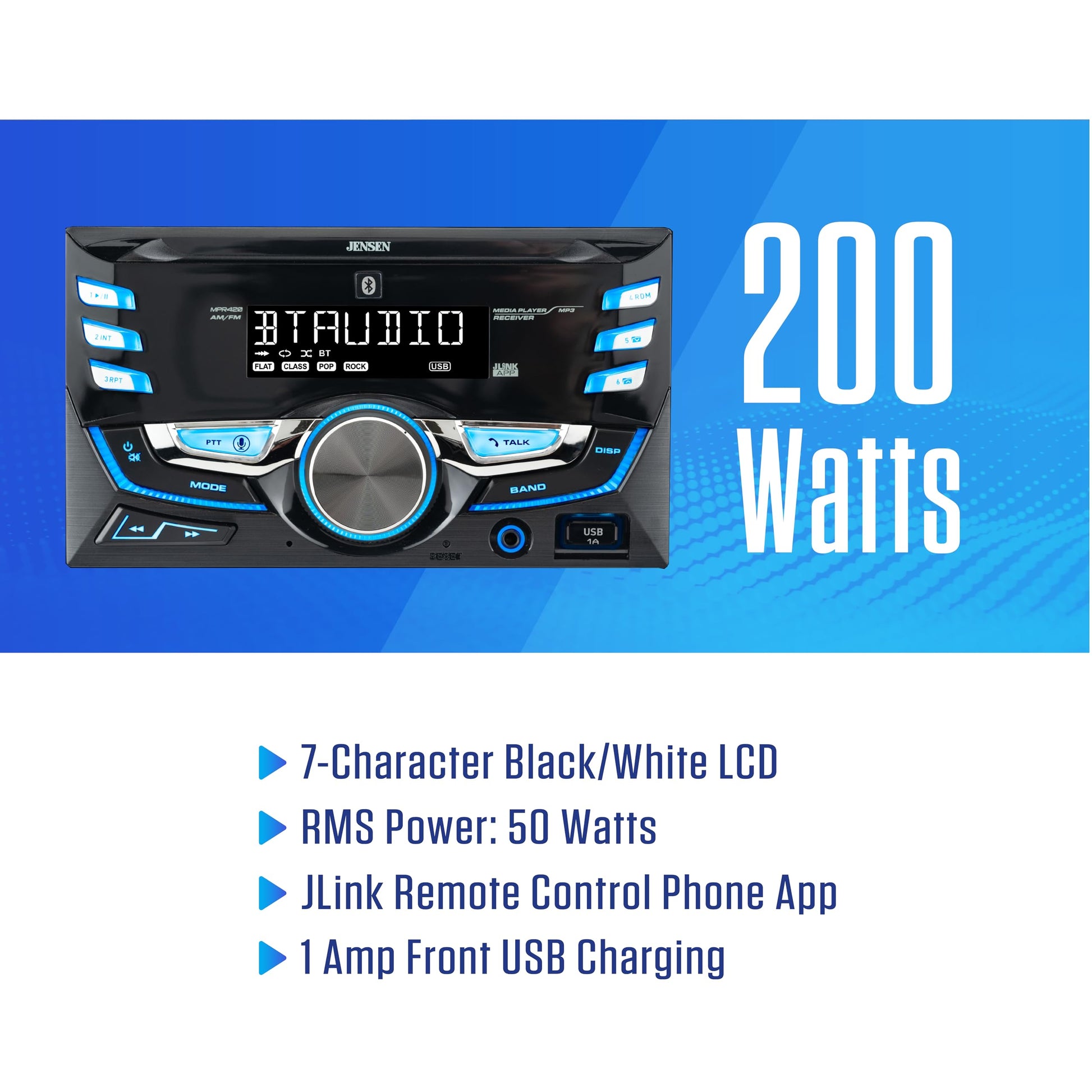 Jensen DIN Car Stereo Radio
