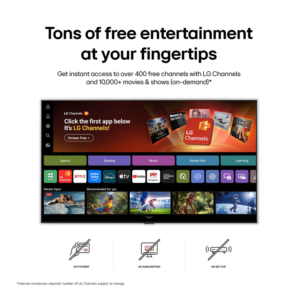 LG 65-Inch Class Nano AI 4K NU85 Series Smart TV w/AI Sound Pro, HDR10, AI 4K Super Upscaling, Filmmaker Mode, Wow Orchestra, Compatible with Alexa (65NU850BPUA, 2026)