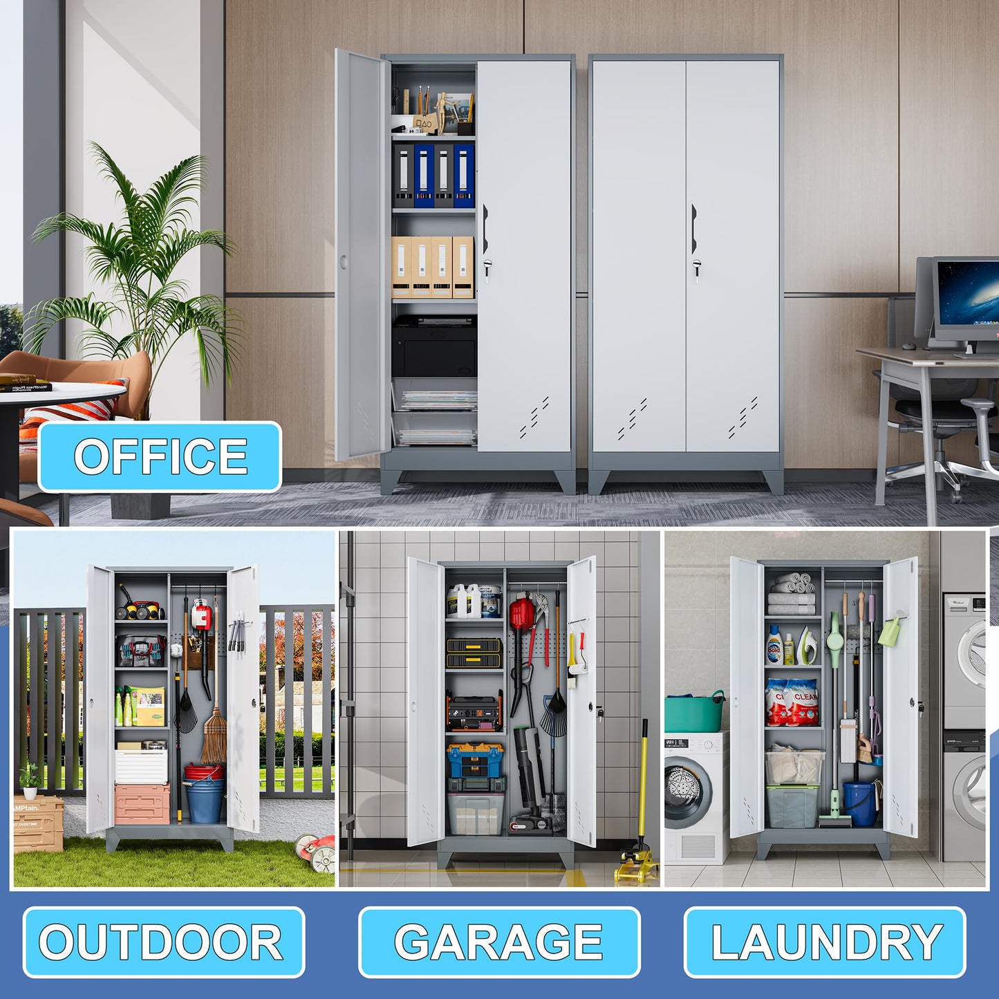 LyAosdFu Metal Storage Cabinet
