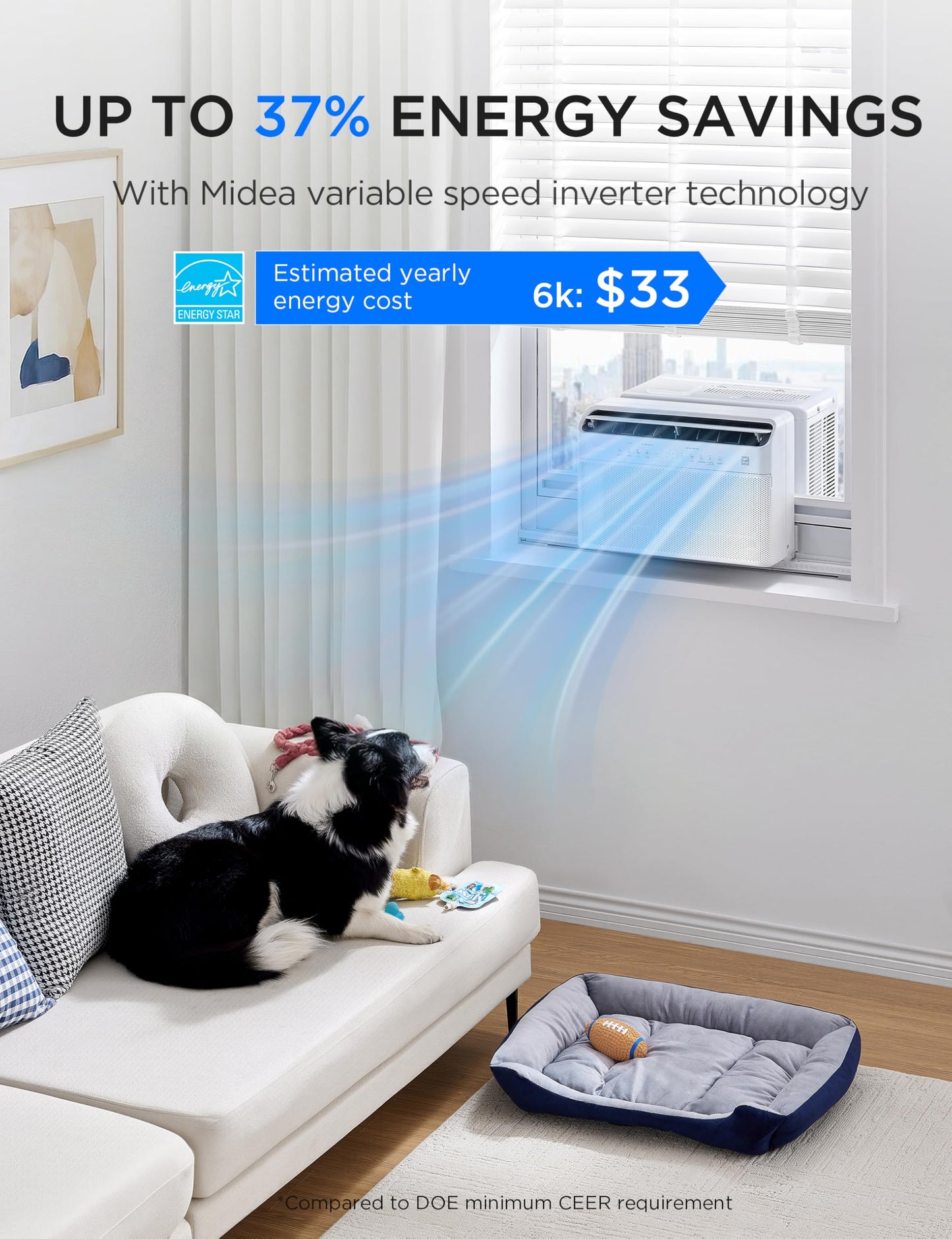 Midea U Shaped Smart Inverter Window Air Conditioner