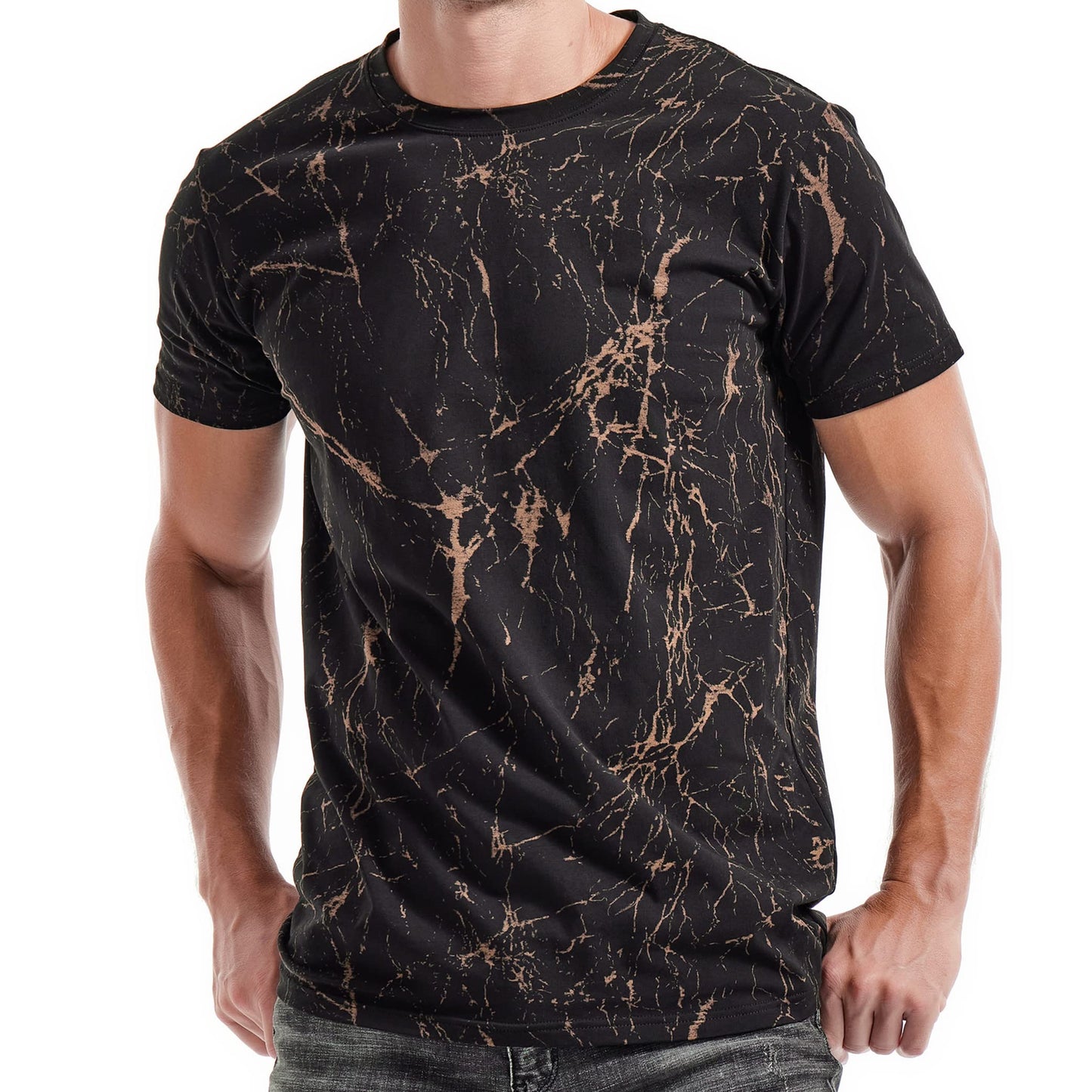 KLIEGOU Mens Hipster Hiphop Tees - Fashion Print T-Shirts