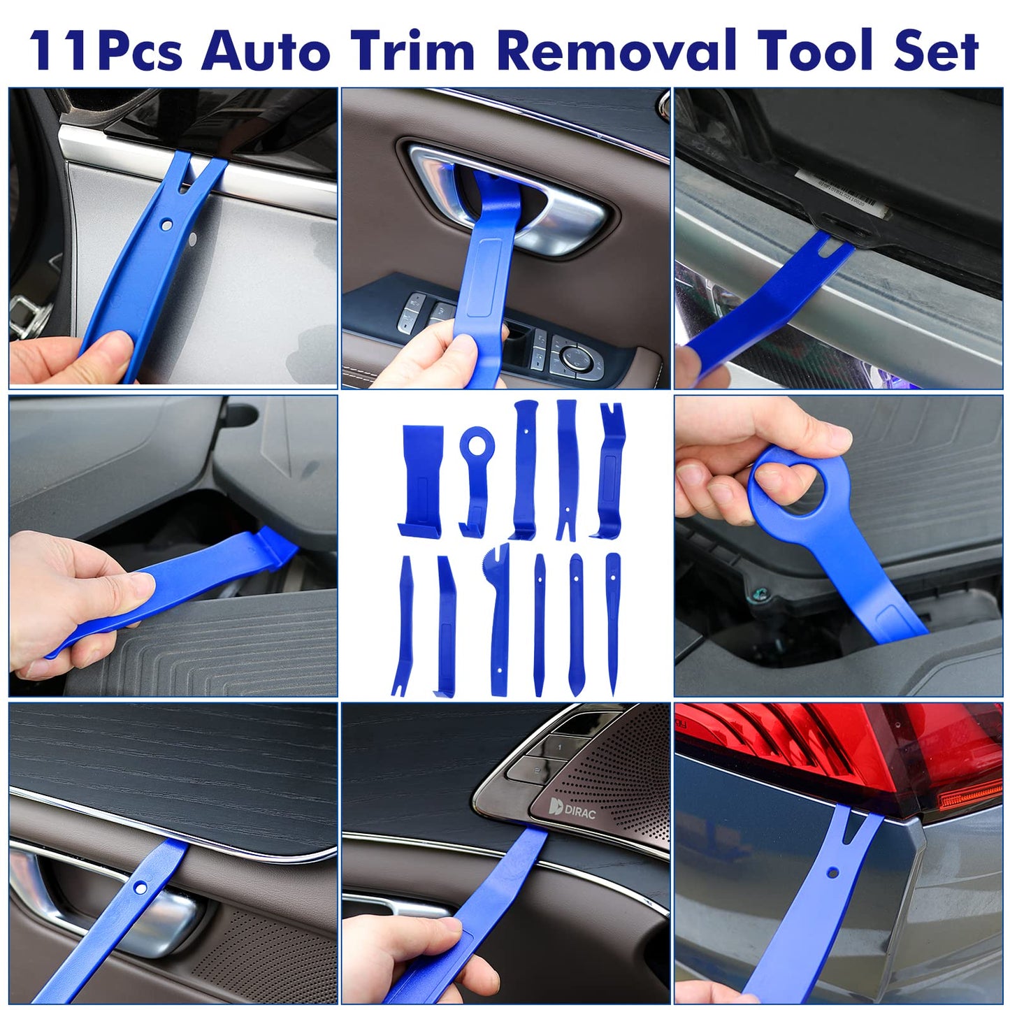 JNLK 352pcs Trim Removal Tool, Pry Tool, Door Panel Removal Tool Kit, Clip Tool, Fasteners Removal Tool with Car Retainer Body Clips Set