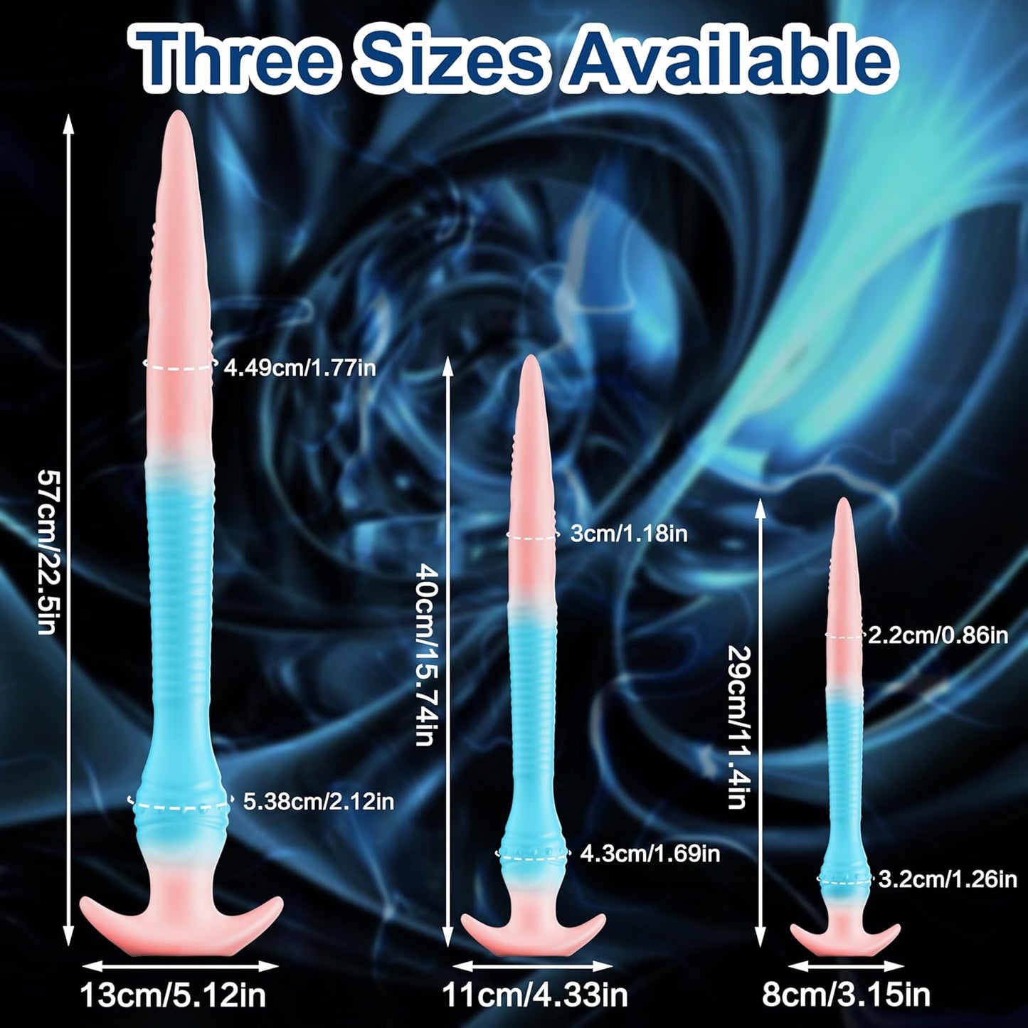 Serhoo Luminous Fantasy Dildo Silicone Prostate Massager with Knot