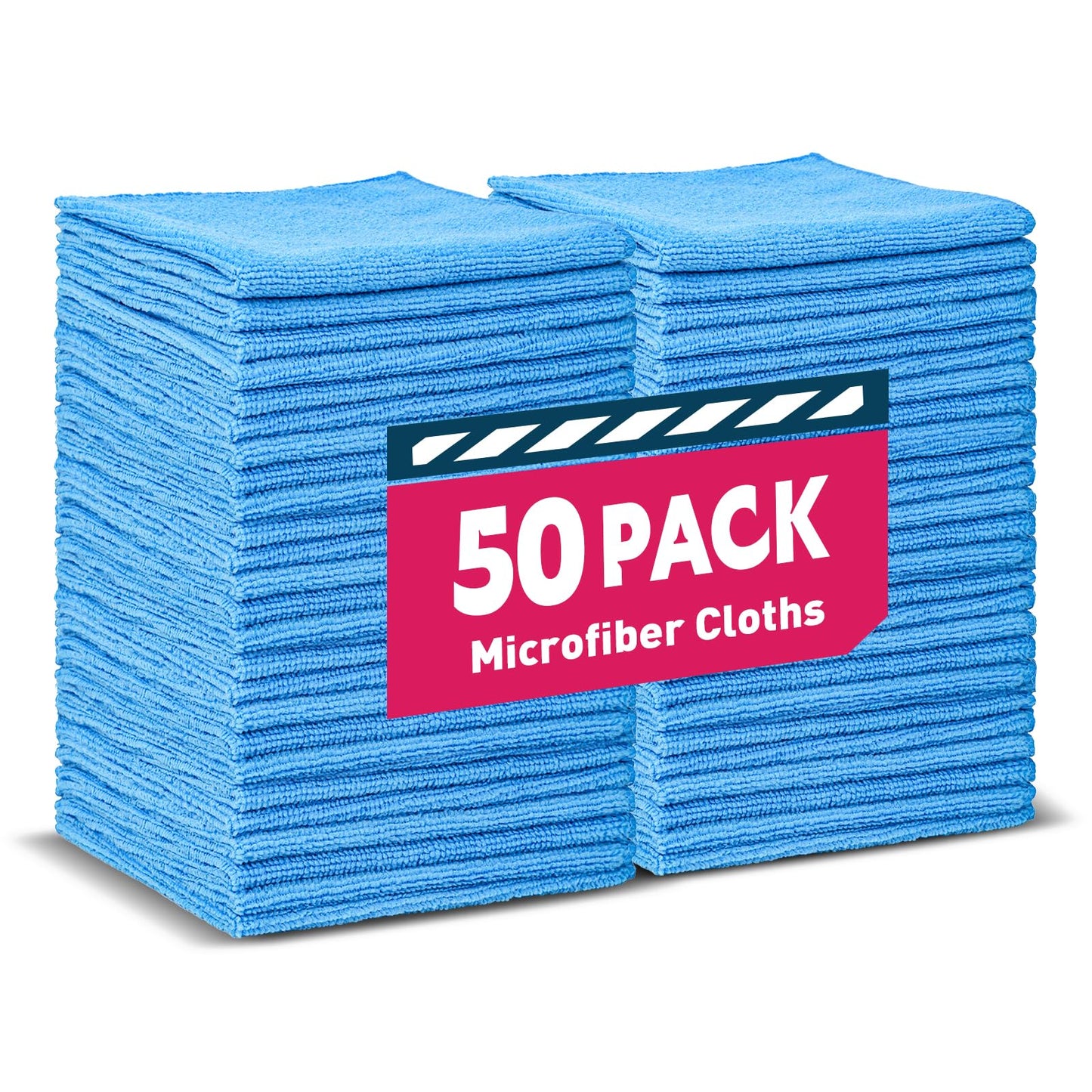 TEAWOO Microfiber Towels Bulk, Cleaning Cloths, Microfiber Towels for Cars, Cleaning Rags (12x12 inches)