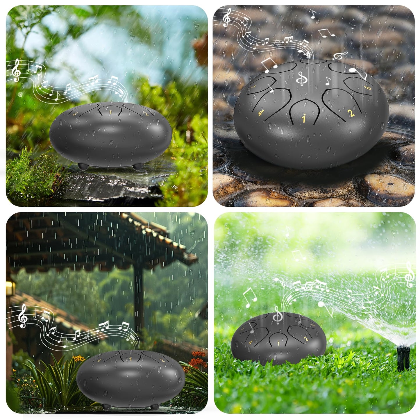 Rain Drum for Outside Garden