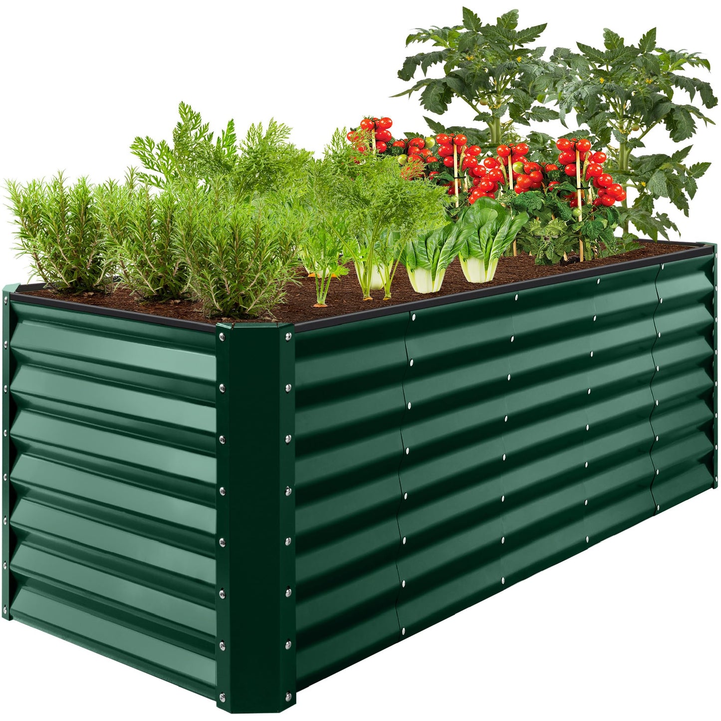 Best Choice Products Outdoor Metal Raised Garden Bed, Planter Box for Vegetables, Flowers, Herbs