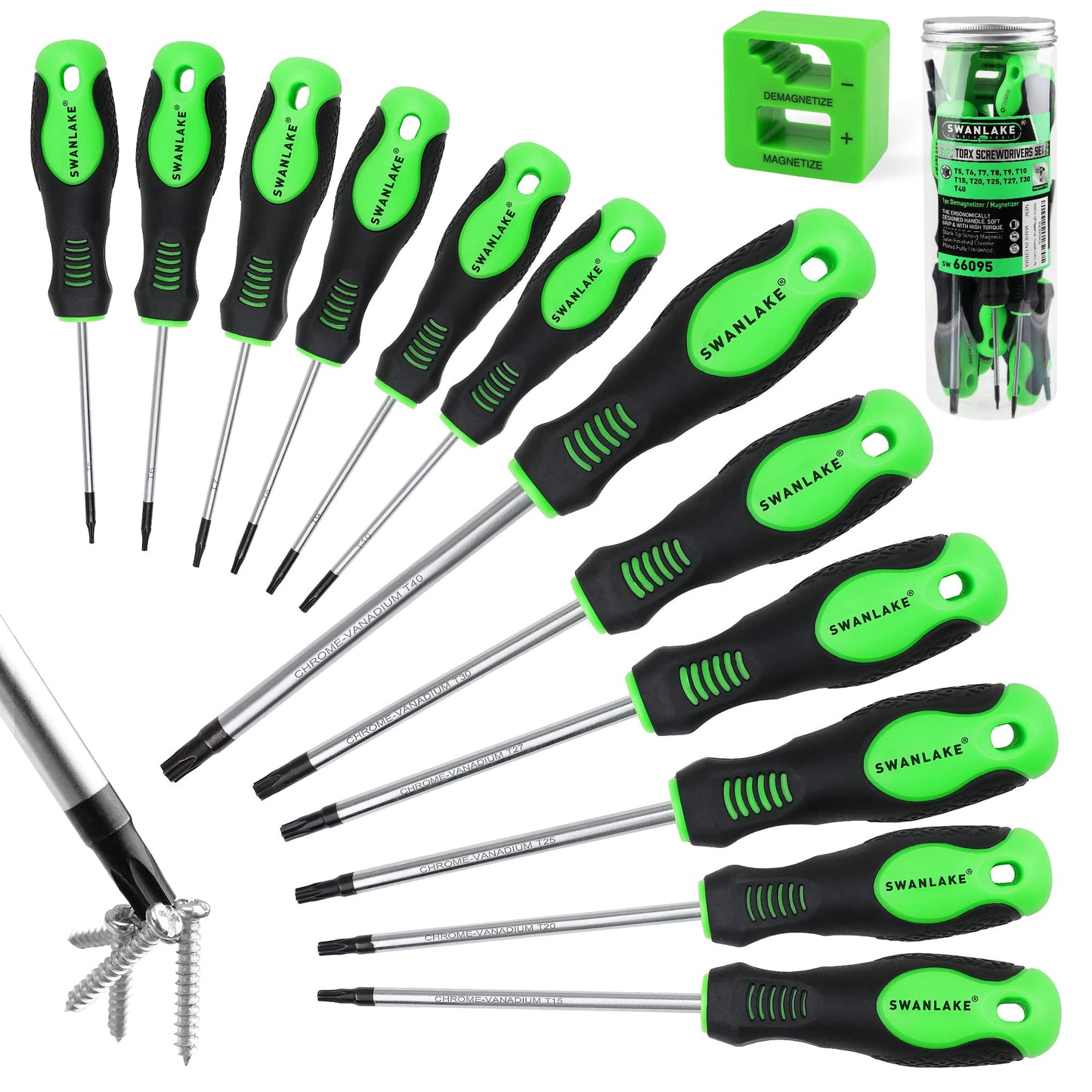 SWANLAKE Magnetic Screwdrivers Set