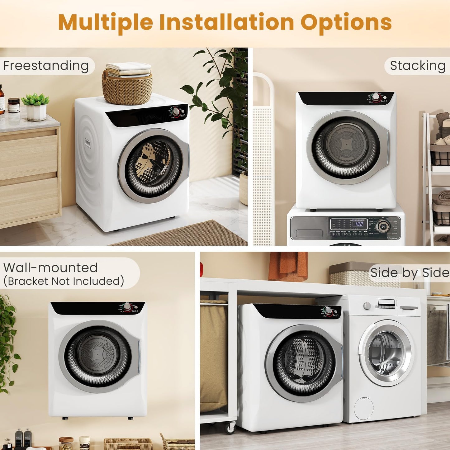 Auertech Portable Washer and Dryer Combo Set