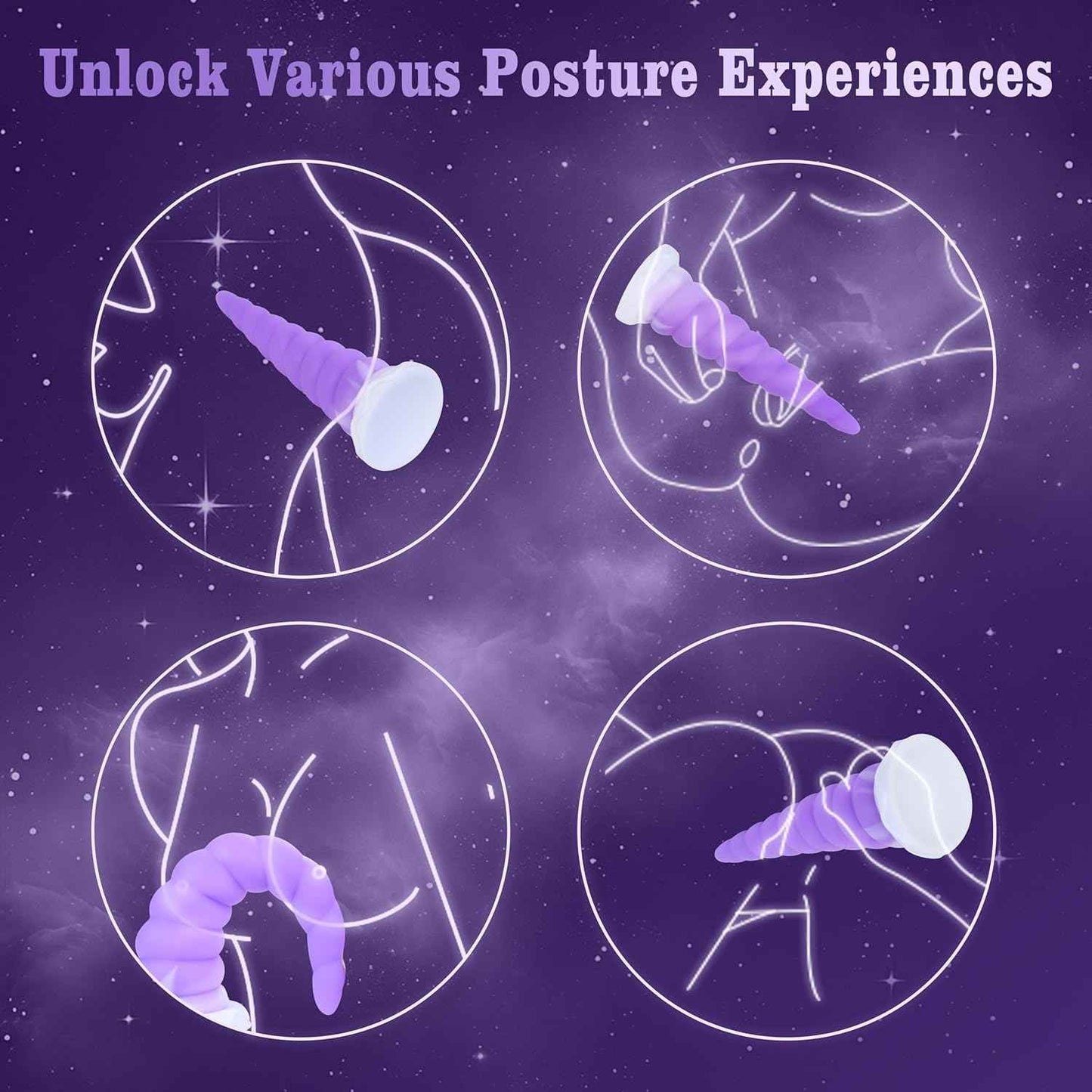 7.68in Silicone Anal Stretcher Spiral Butt Plug, Soft Trainer Dildo with Strong Suction Cup for Hands-Free Play, Adult Sex Toys Woman Men Sex Gifts for Beginners Couples, Anus Dilator Masturbator
