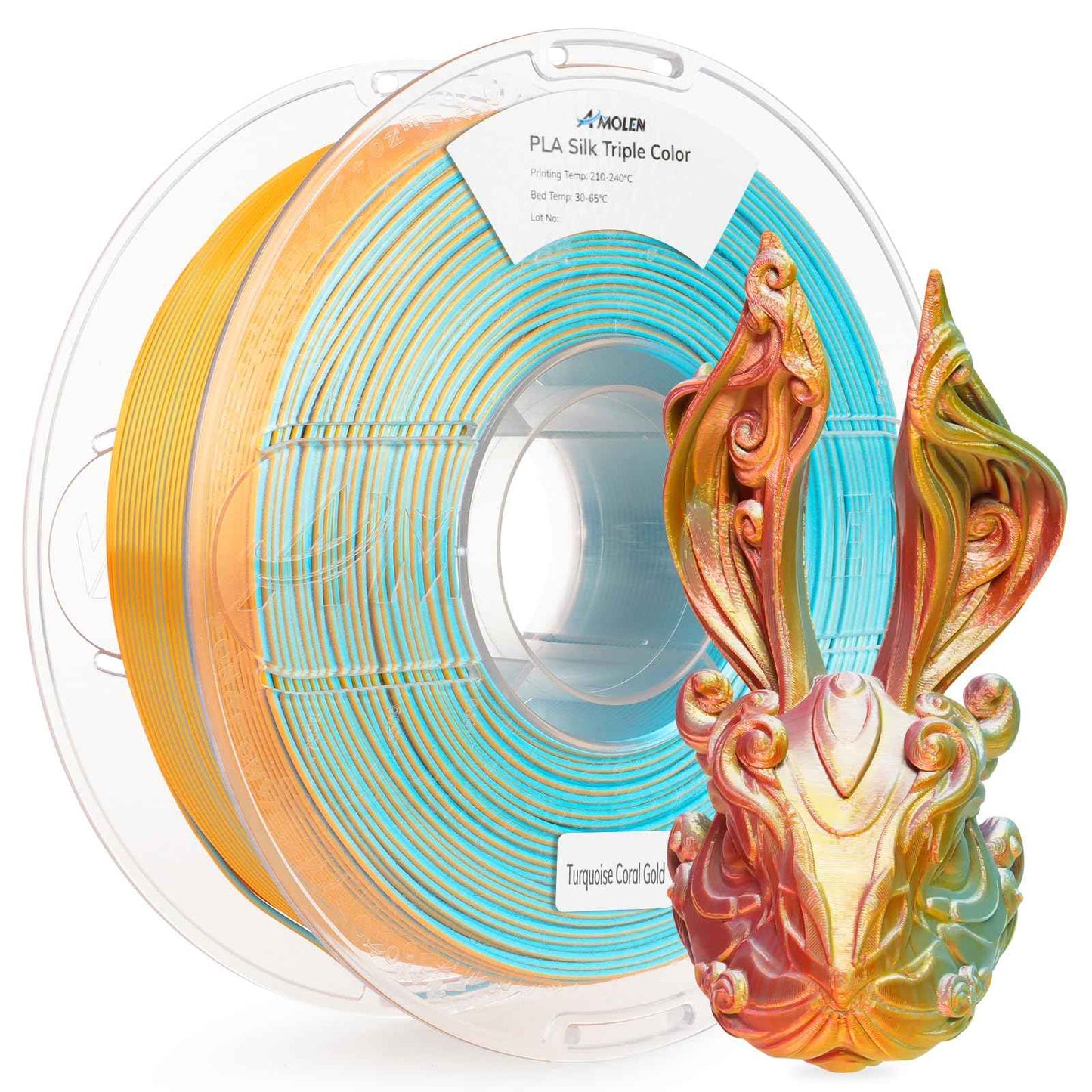 AMOLEN Glow in The Dark PLA Filament, 1.75mm PLA 3D Printer Filament