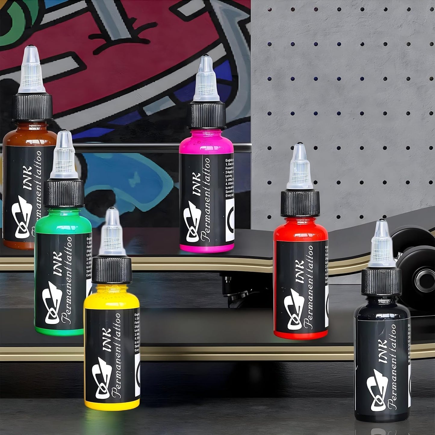 BAODELI 14 Piece Tattoo Ink Set 30ml Professional Pigments