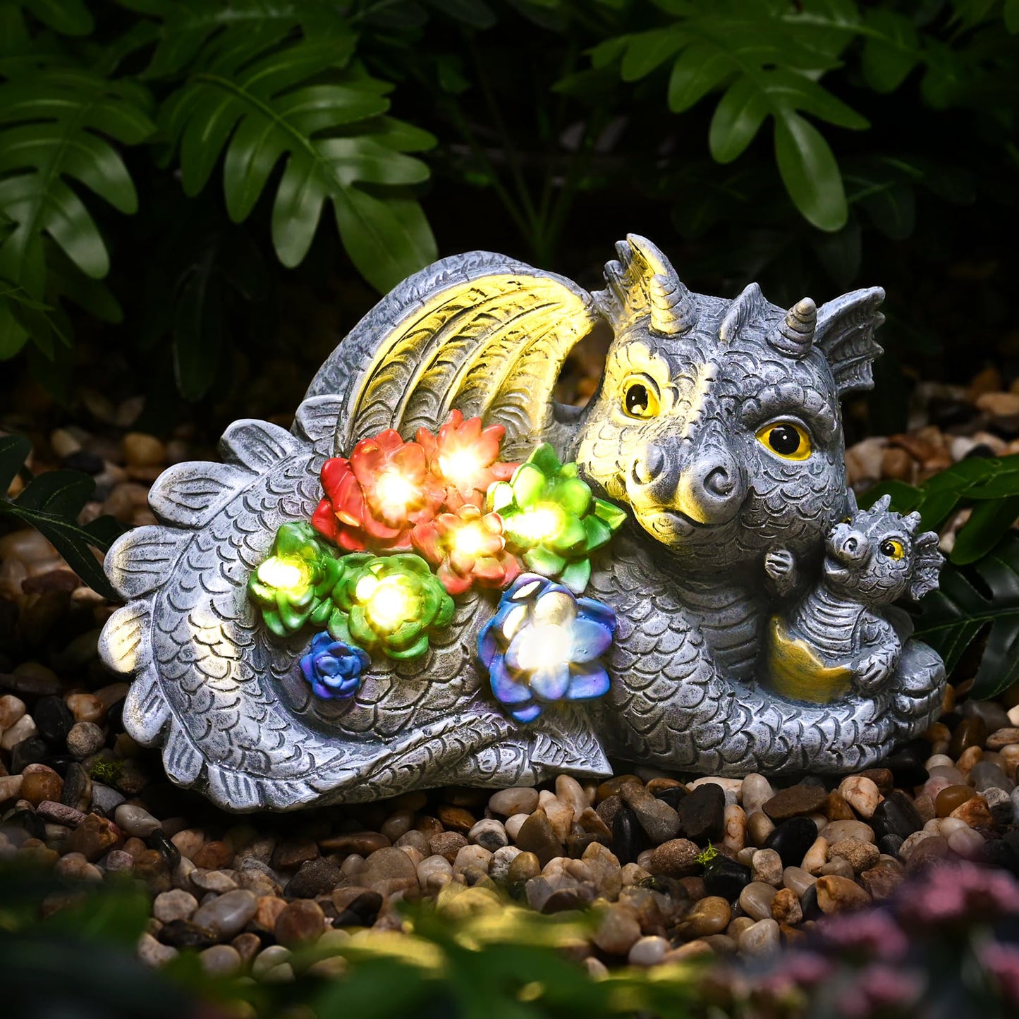 GIGALUMI Solar Garden Statues Outdoor MZ