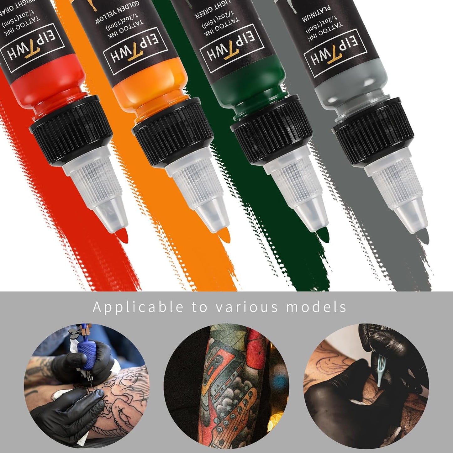 EIPTWH 14 Colors Tattoo Ink Set 15ml Pigment Kit