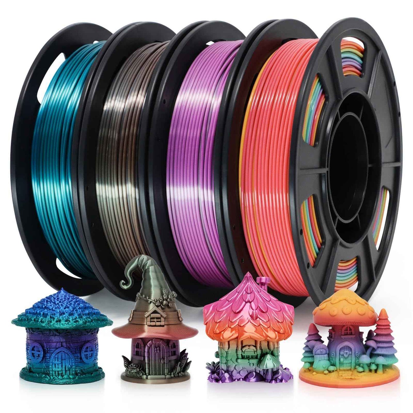 RepRapper PLA Filament Glow Dual PLA Filament 1KG for FDM 3D Printer