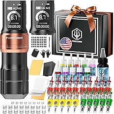 Vidattx Poseidon Wireless Tattoo Machine Kit 7 Stroke Lengths