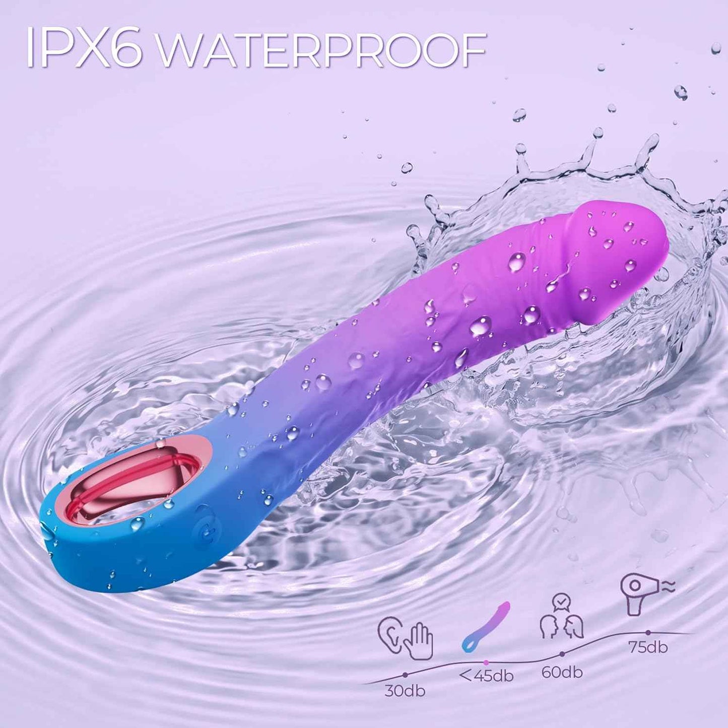 CONIJOK 7.8 Inch Realistic Dildo Vibrator with 10 Modes