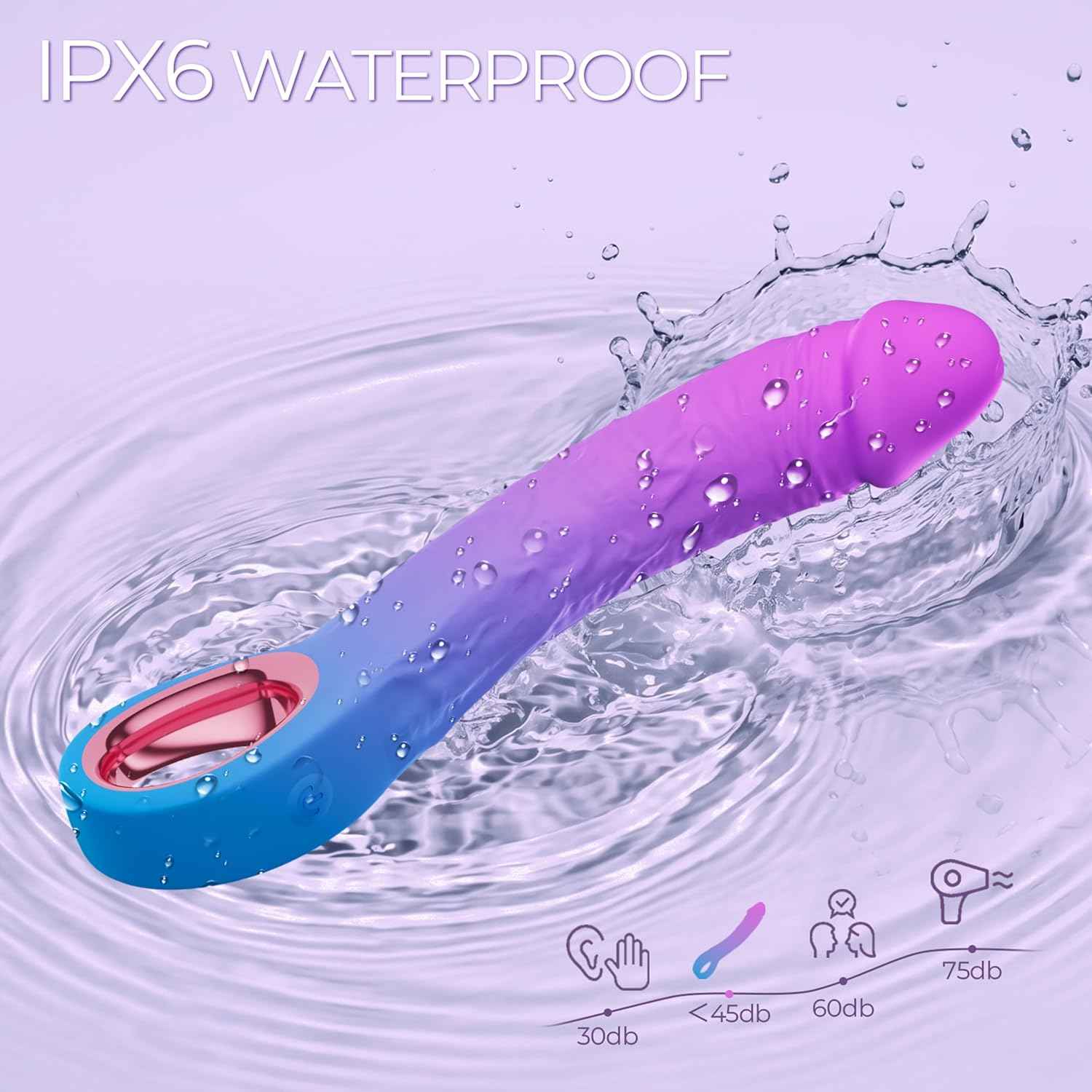 CONIJOK 7.8 Inch Realistic Dildo Vibrator with 10 Modes