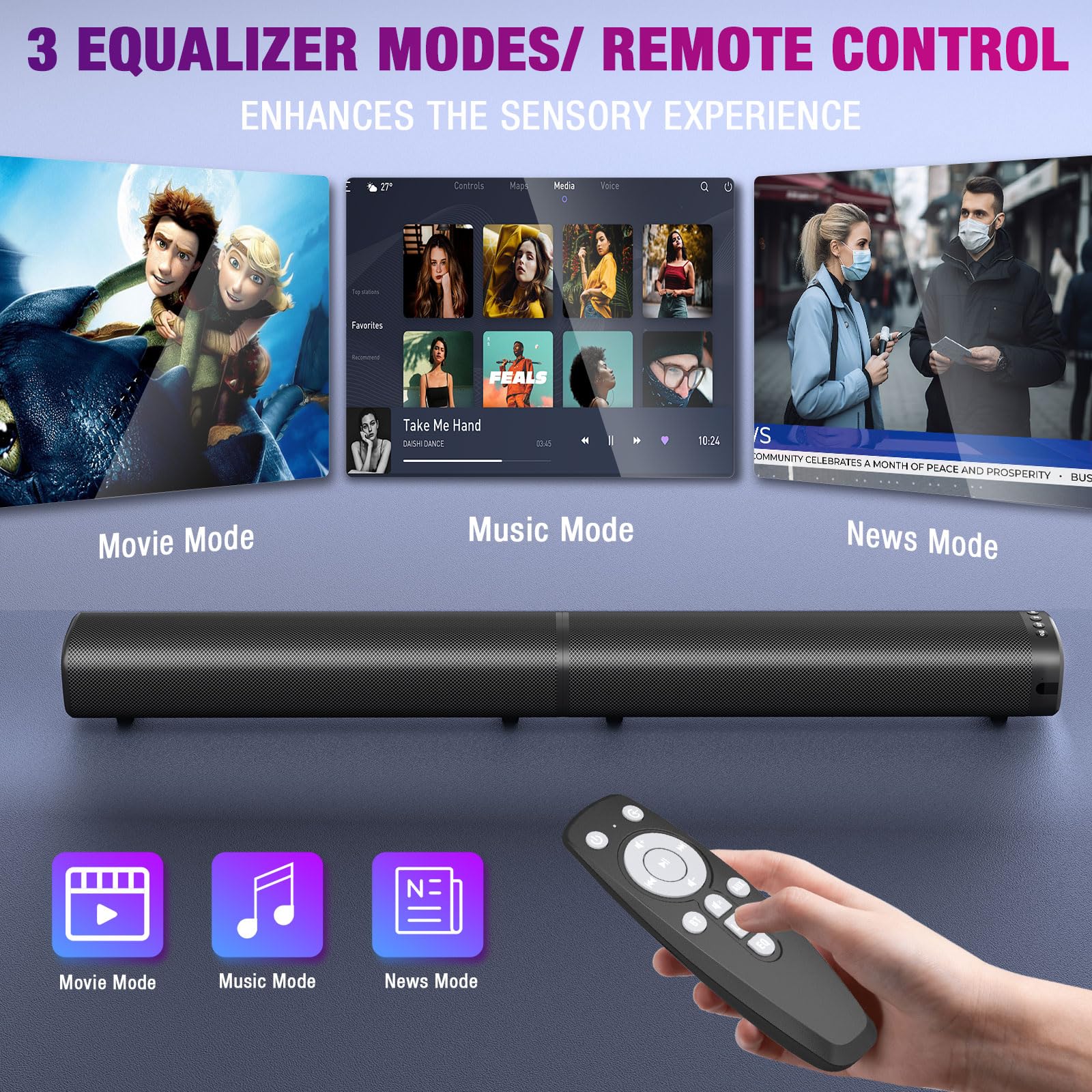 Puriom Soundbar for TV