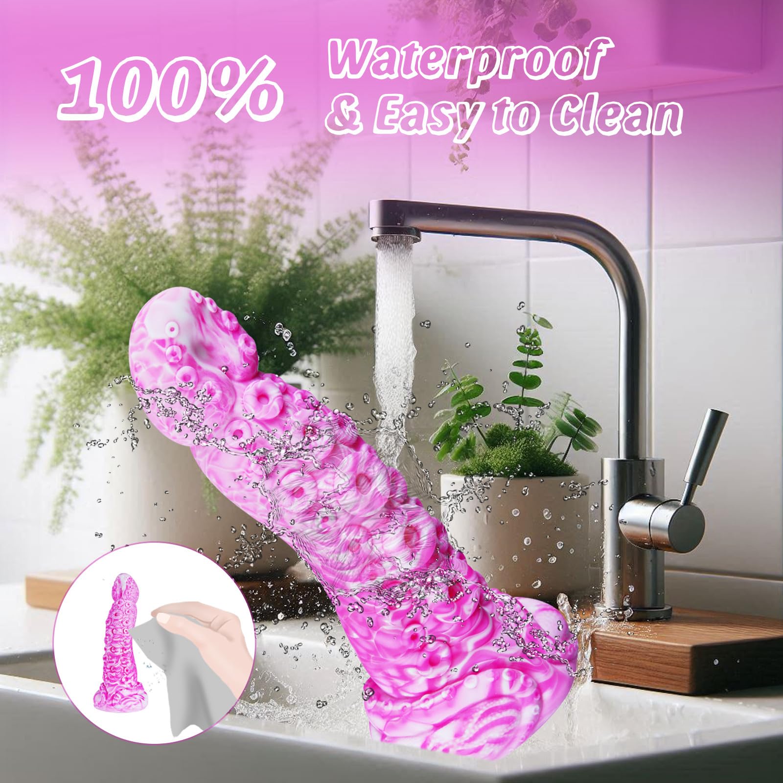 7" Beginner Small Monster Tentacle Dildo with Suction Cup,