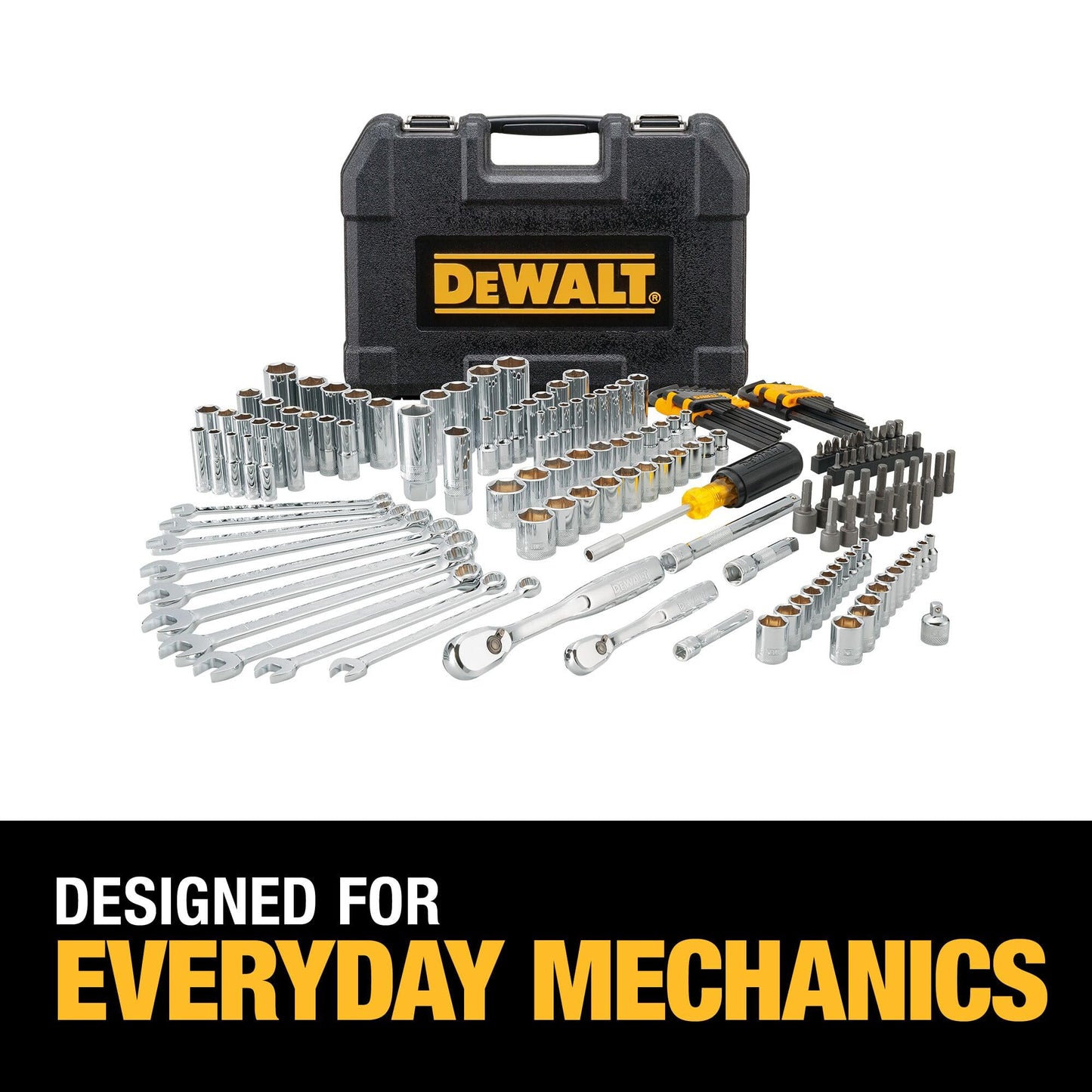 DEWALT Mechanics Tool Set, 84-Piece.