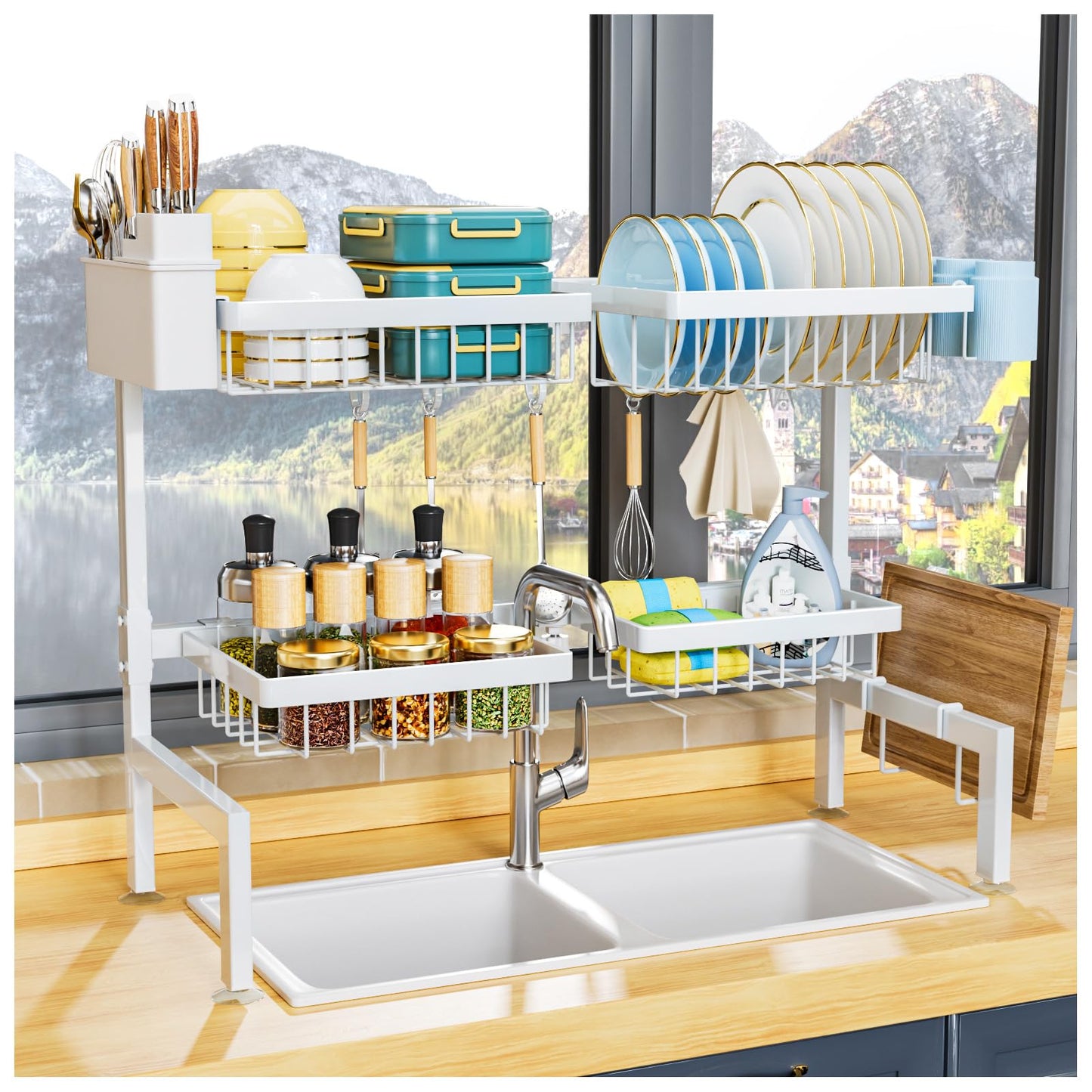 YKLSLH Over Sink Dish Drying Rack