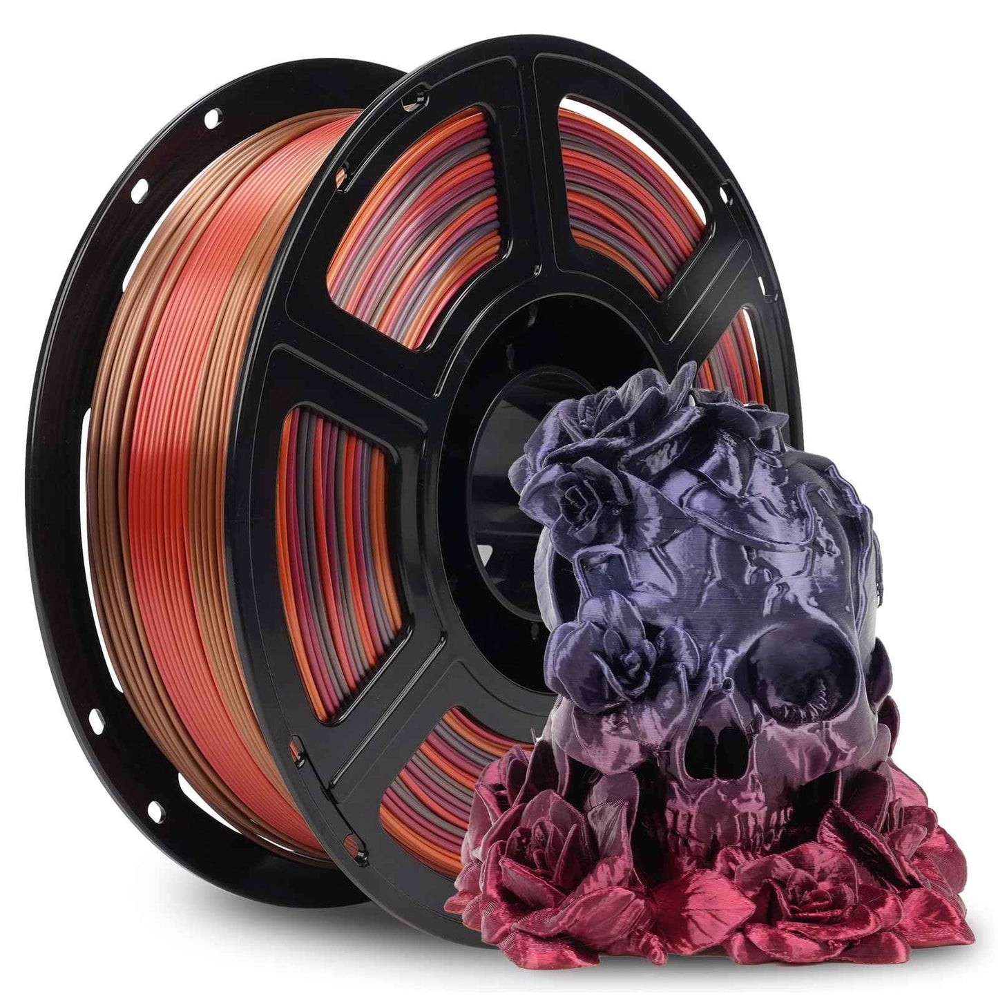 FLASHFORGE Silk PLA Filament 1.75mm, 3D Printer Filament 1kg (2.2lbs) Spool, Smooth and Silky Texture 3D Printing Filament, Dimensional Accuracy +/- 0.02mm